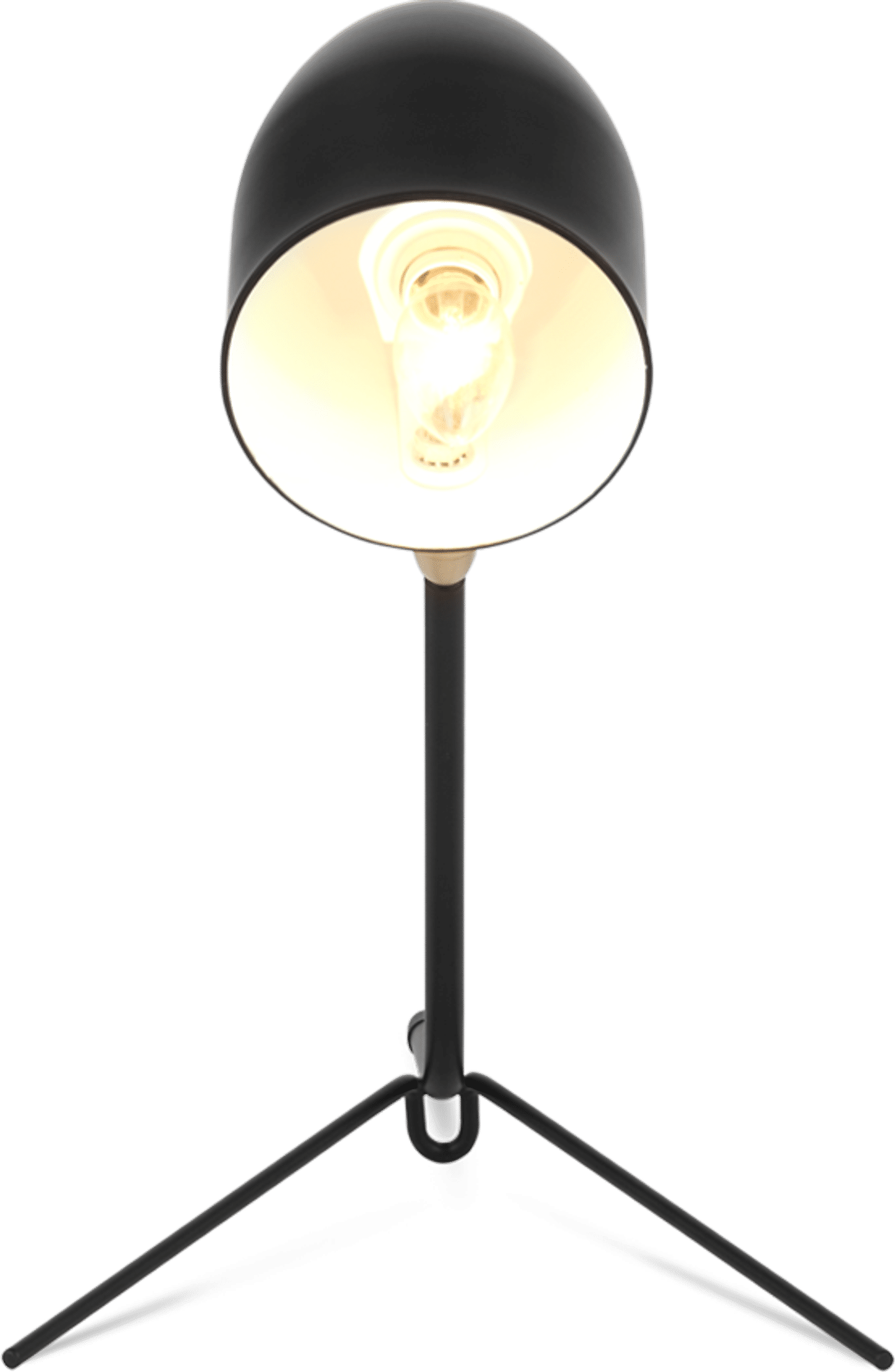 Lámpara de mesa estilo Serge Mouille Black image.