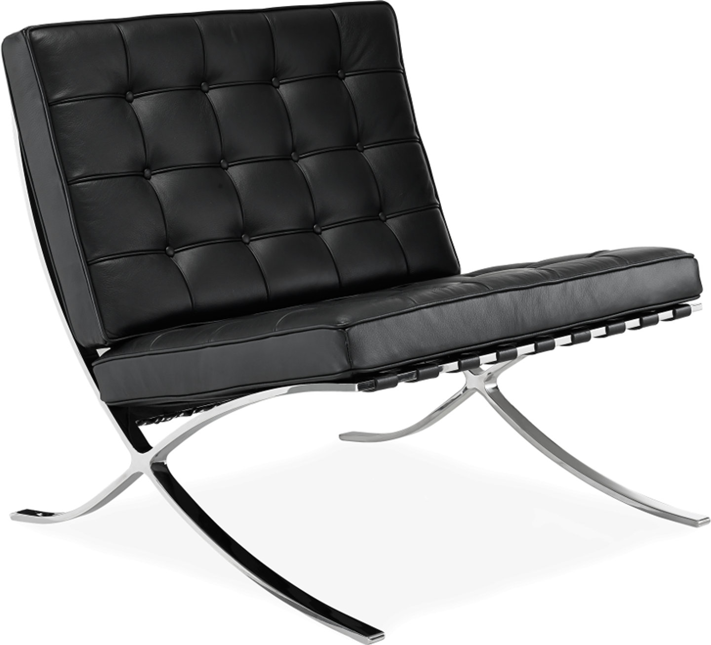 Barcelona Chair Premium | Leather/Black Mobelaris