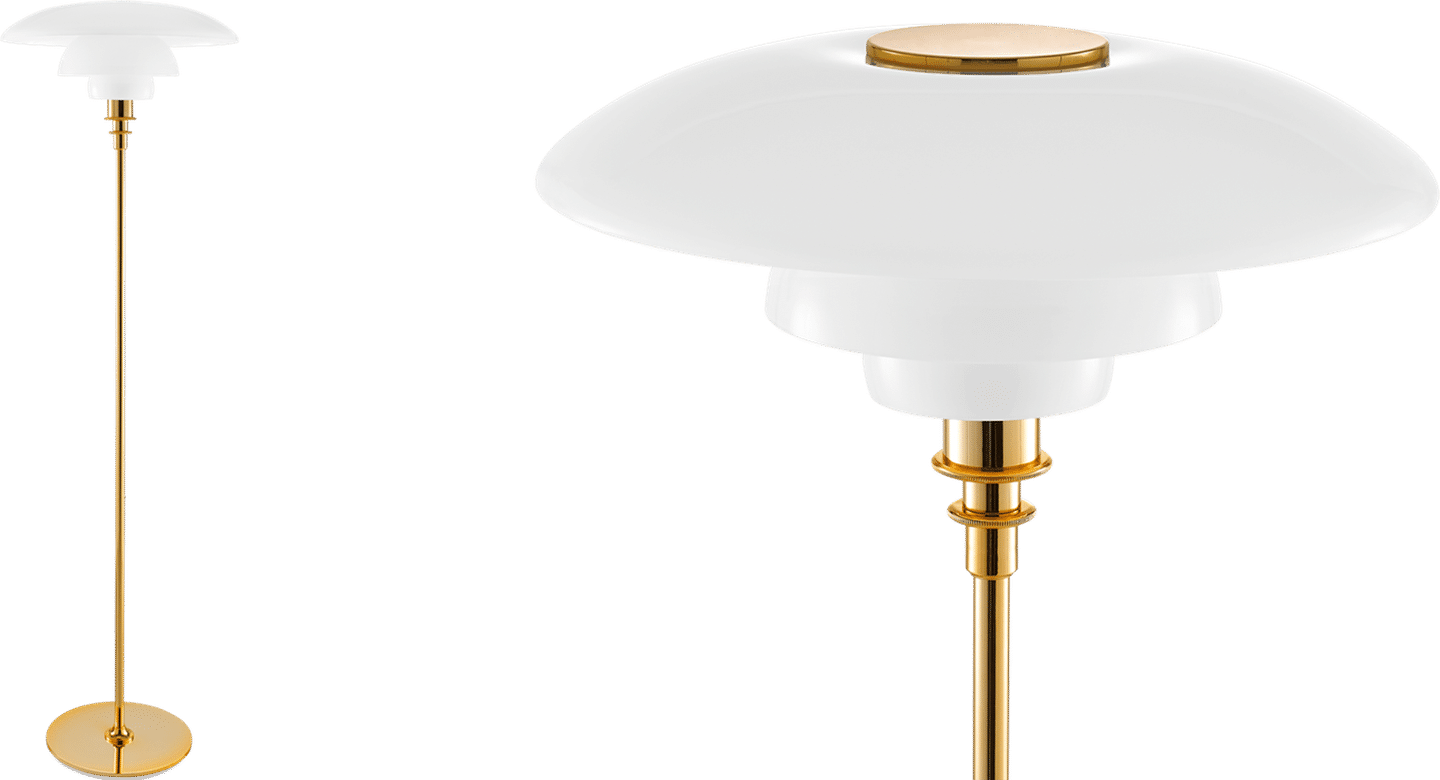 PH 4.5 - 3.5 Style Floor Lamp Tall Gold image.