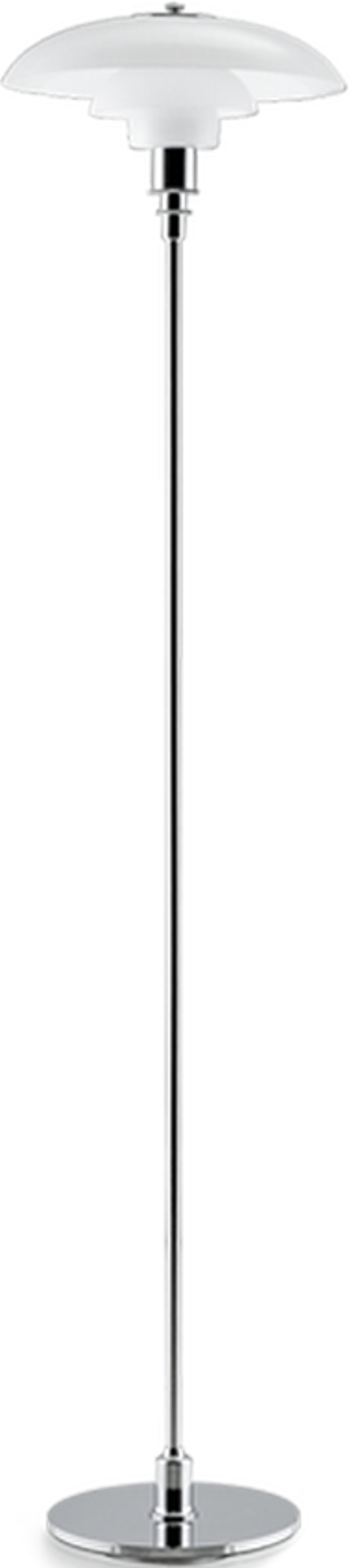 PH 3,5/2,5-stijl vloerlamp Chrome image.