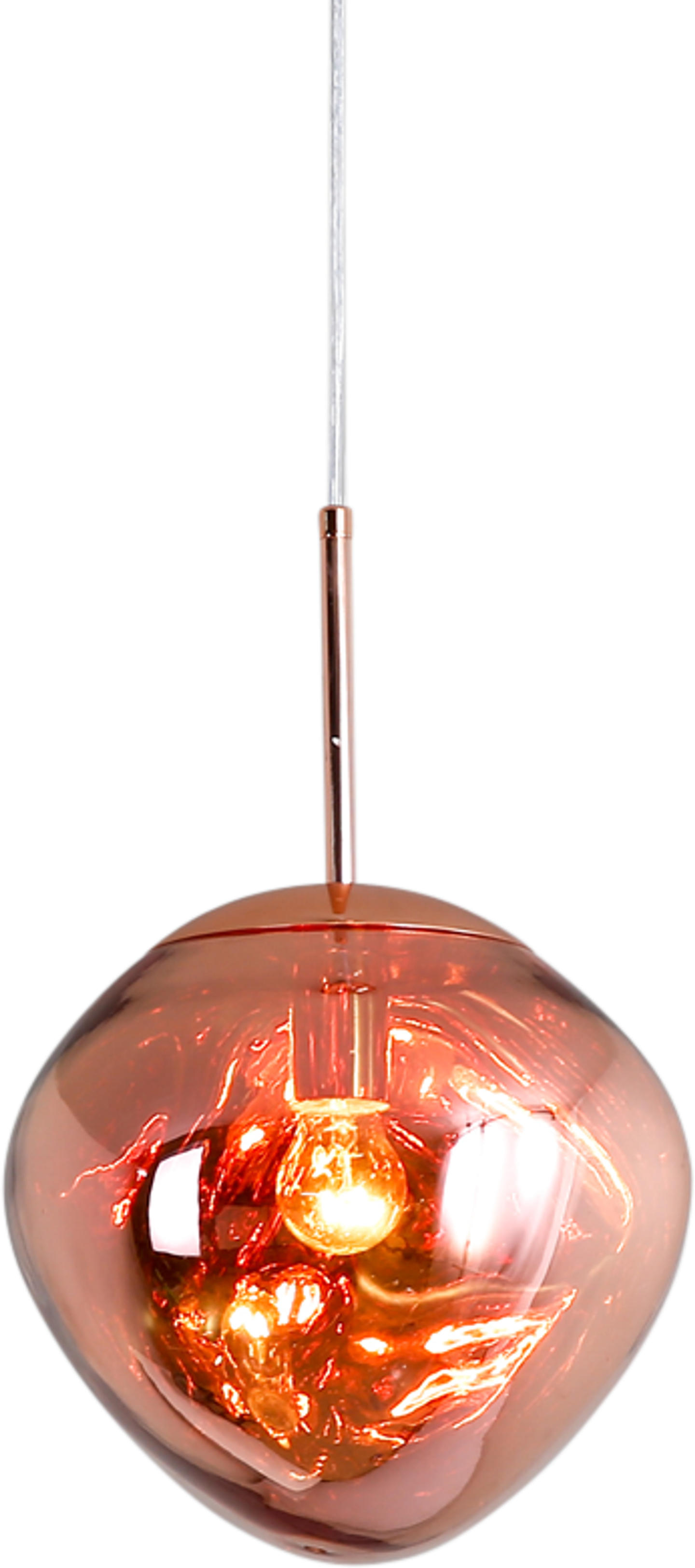 Lampada a sospensione Melt Melt Red Copper/Small image.