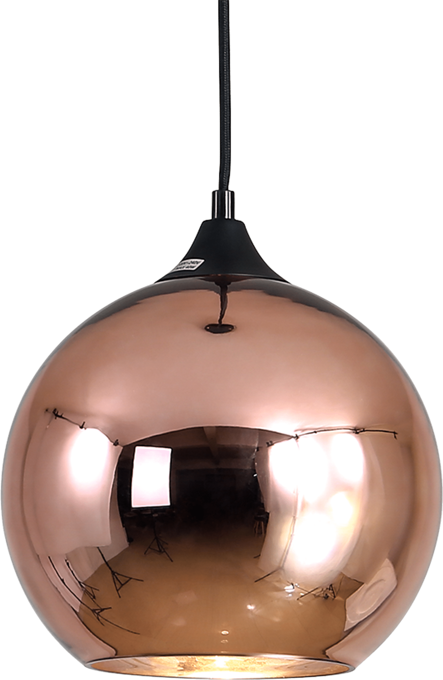 Koperen Bronzen Hanglamp Copper Bronze image.
