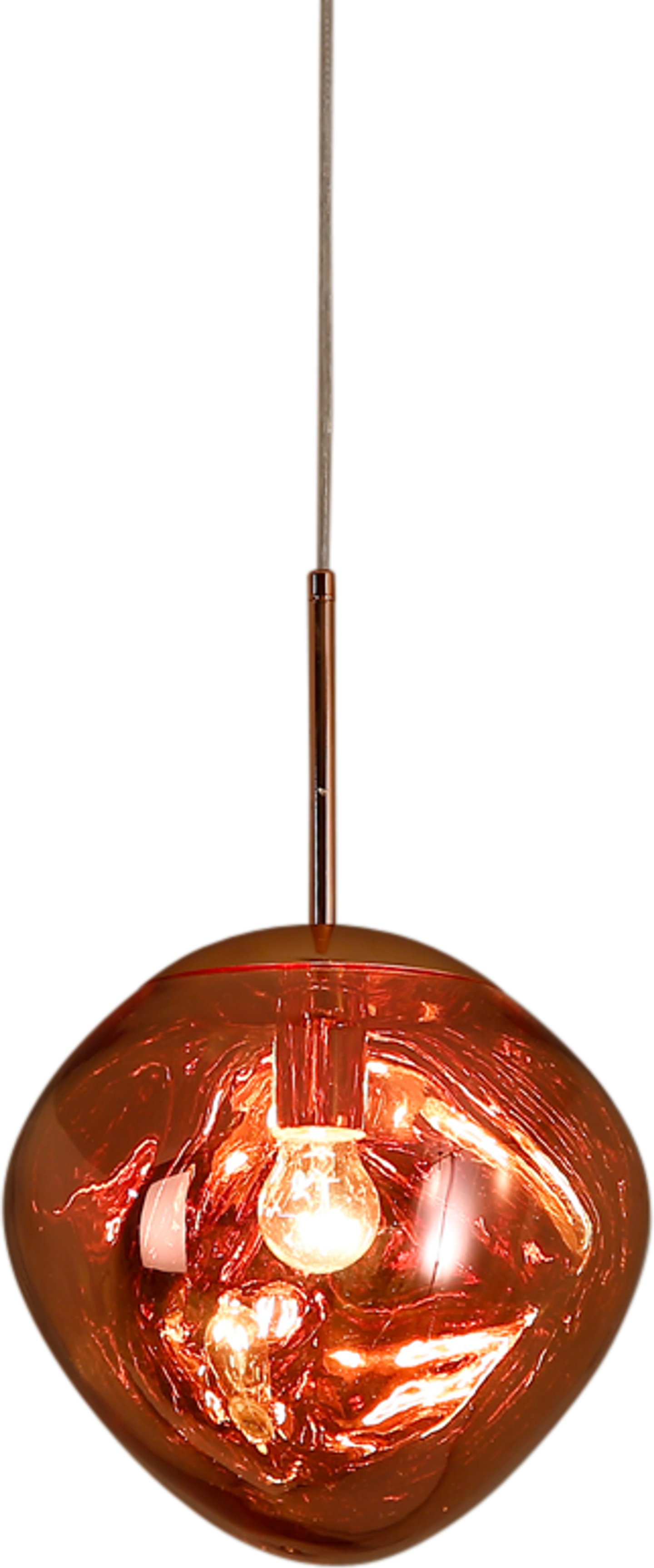Lampada a sospensione Melt Melt Red Copper/Small image.