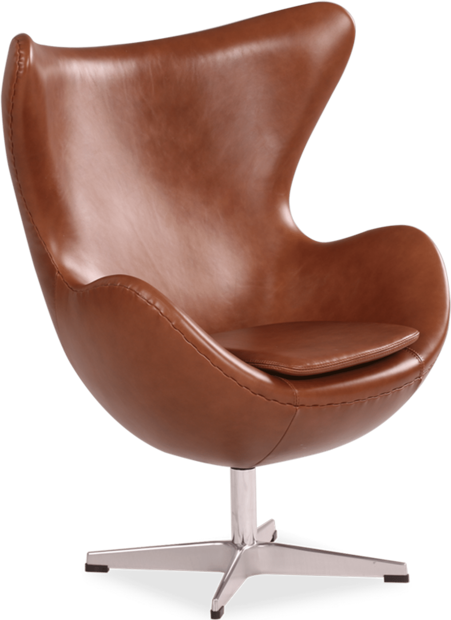 Kinder Ei Stoel Premium Leather/Dark Tan image.