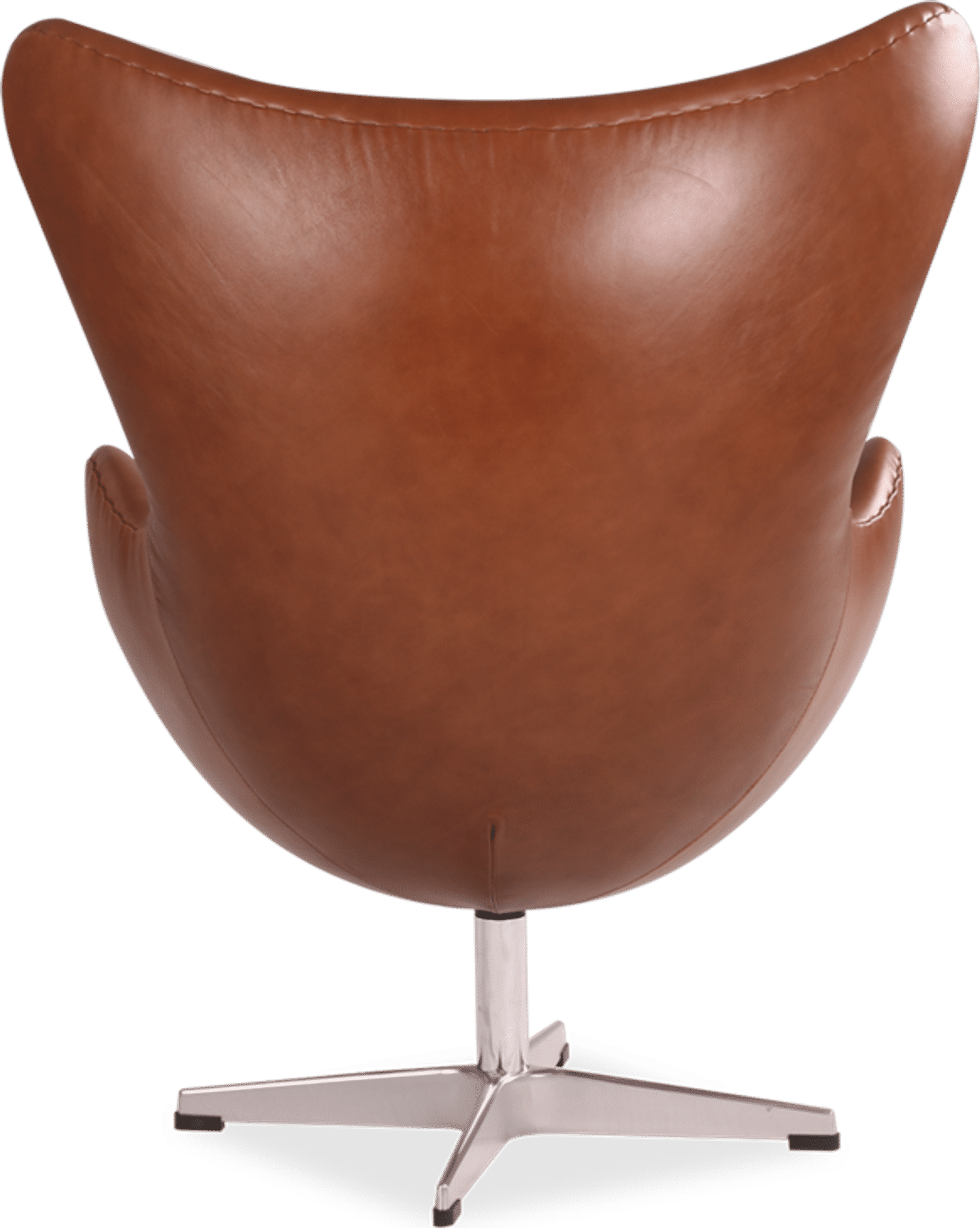 Child Egg Chair Premium Leather/Dark Tan image.