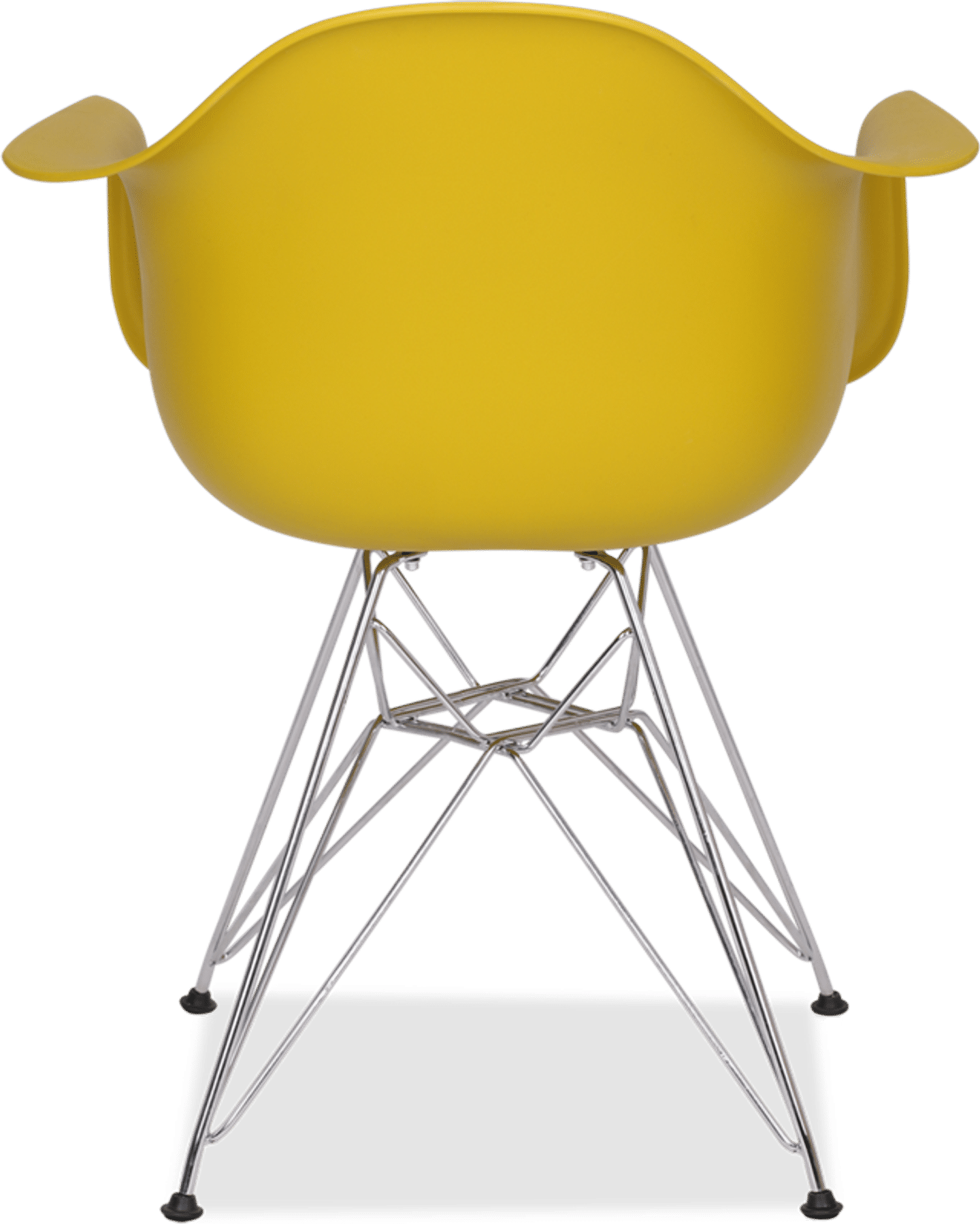 Chaise en plastique de style DAR Mustard image.