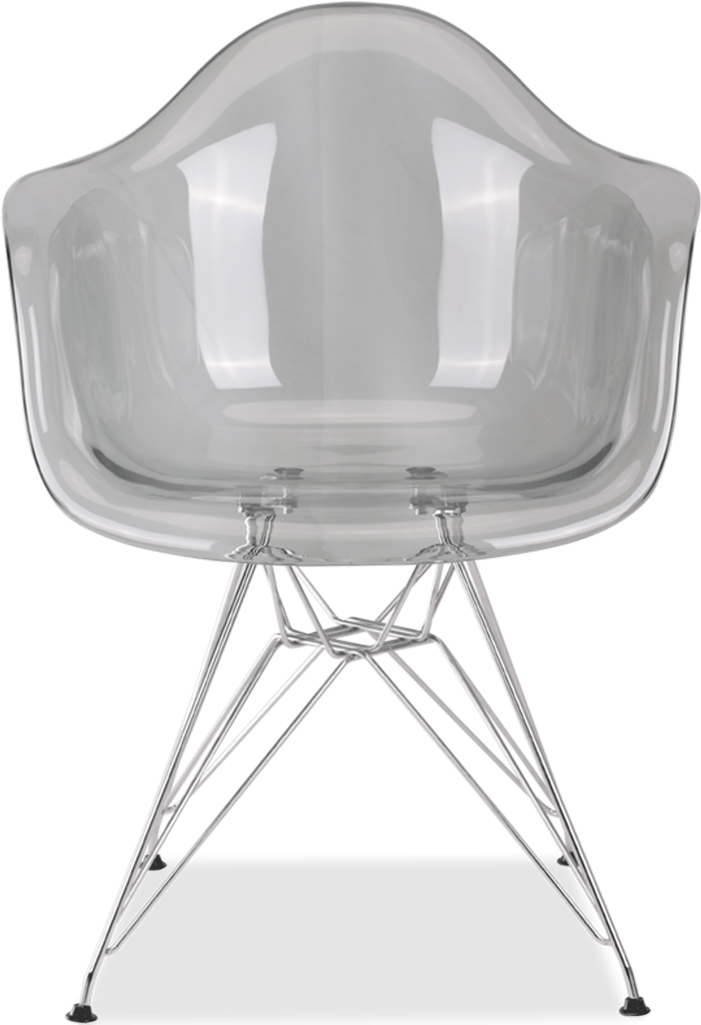 Gjennomsiktig stol i DAR-stil Grey Transparent image.