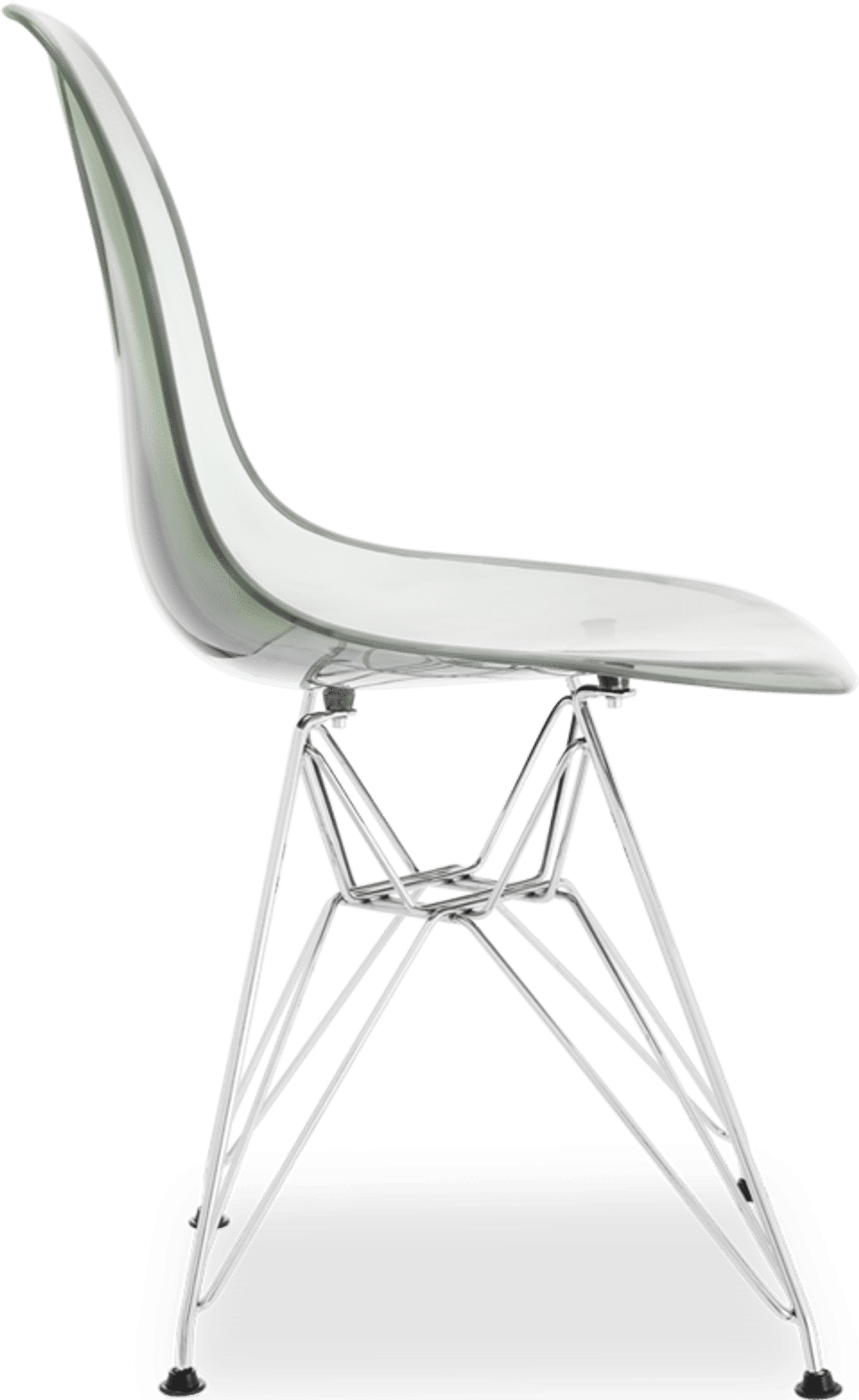DSR Style Transparent Chair Grey Transparent image.