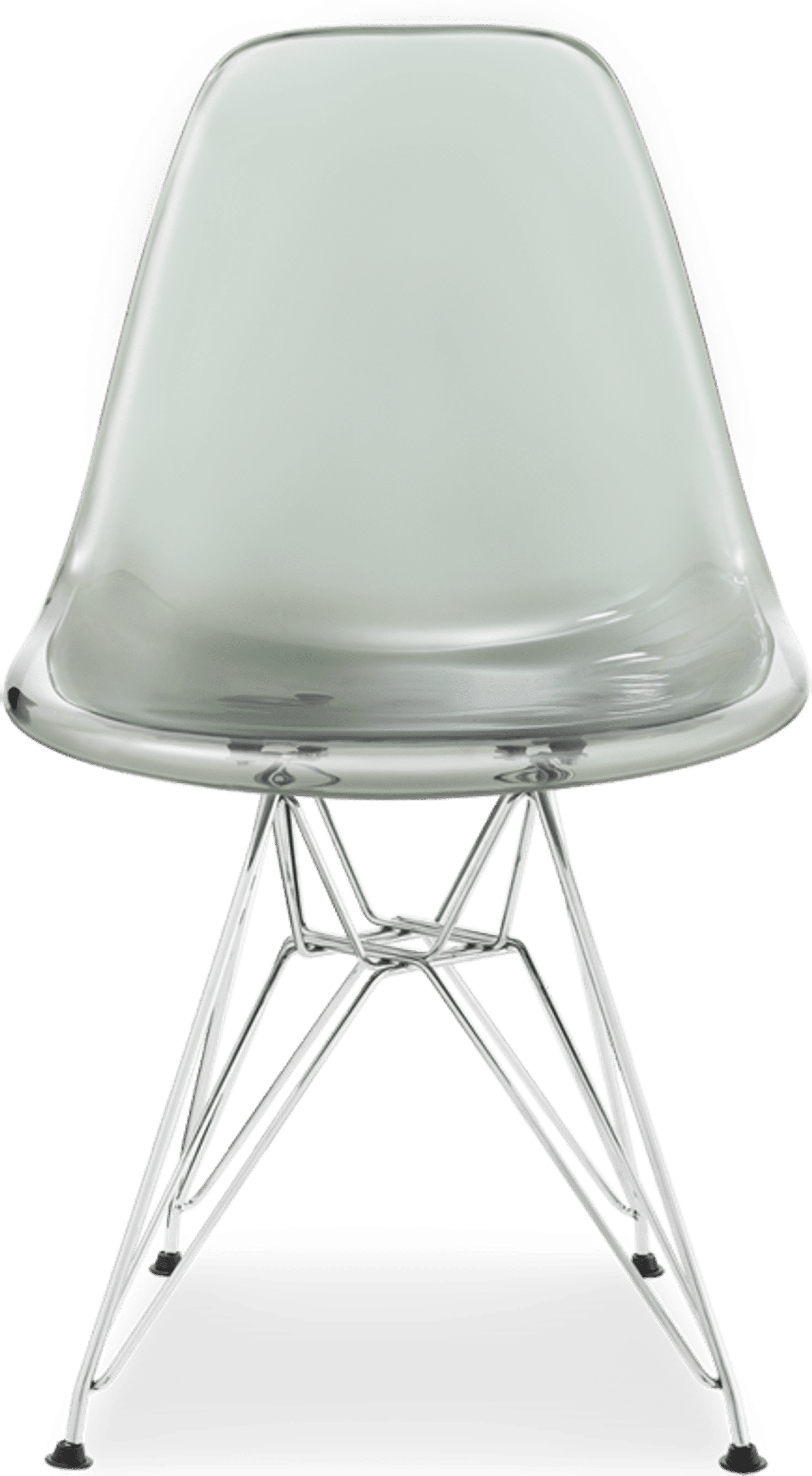 Gjennomsiktig stol i DSR-stil Grey Transparent image.