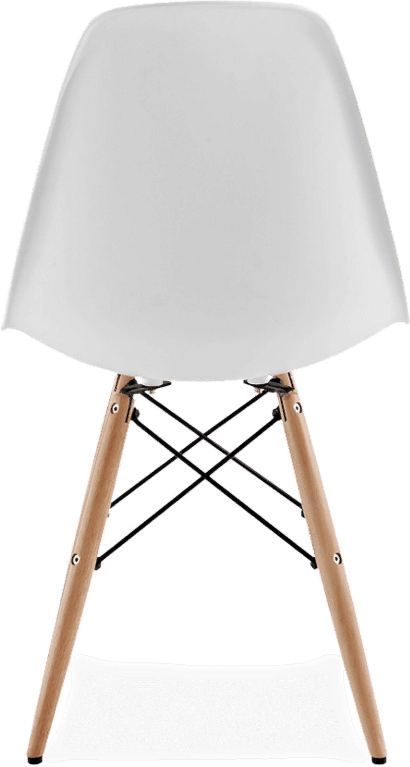 DSW-stoel White/Light Wood image.