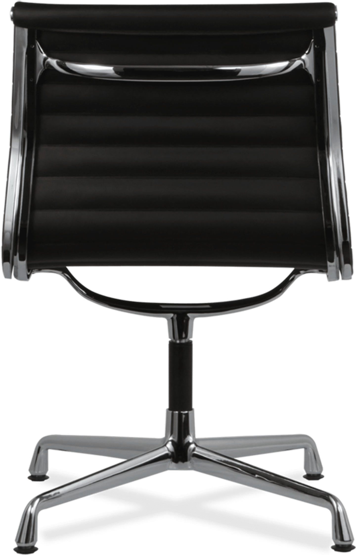 Chaise de bureau style Eames EA105 en cuir Black image.