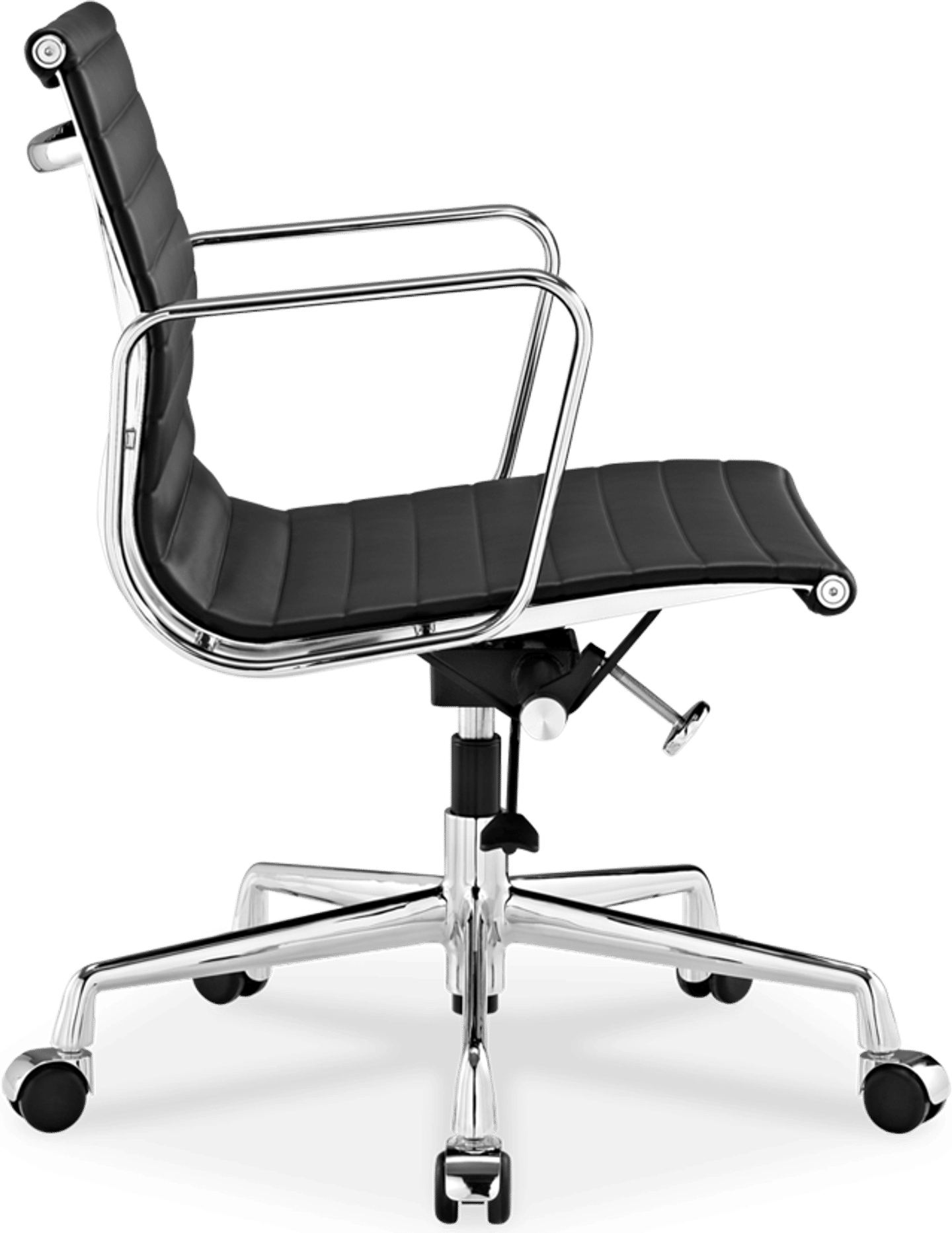 Eames Style Office Chair EA117 Leather Black image.