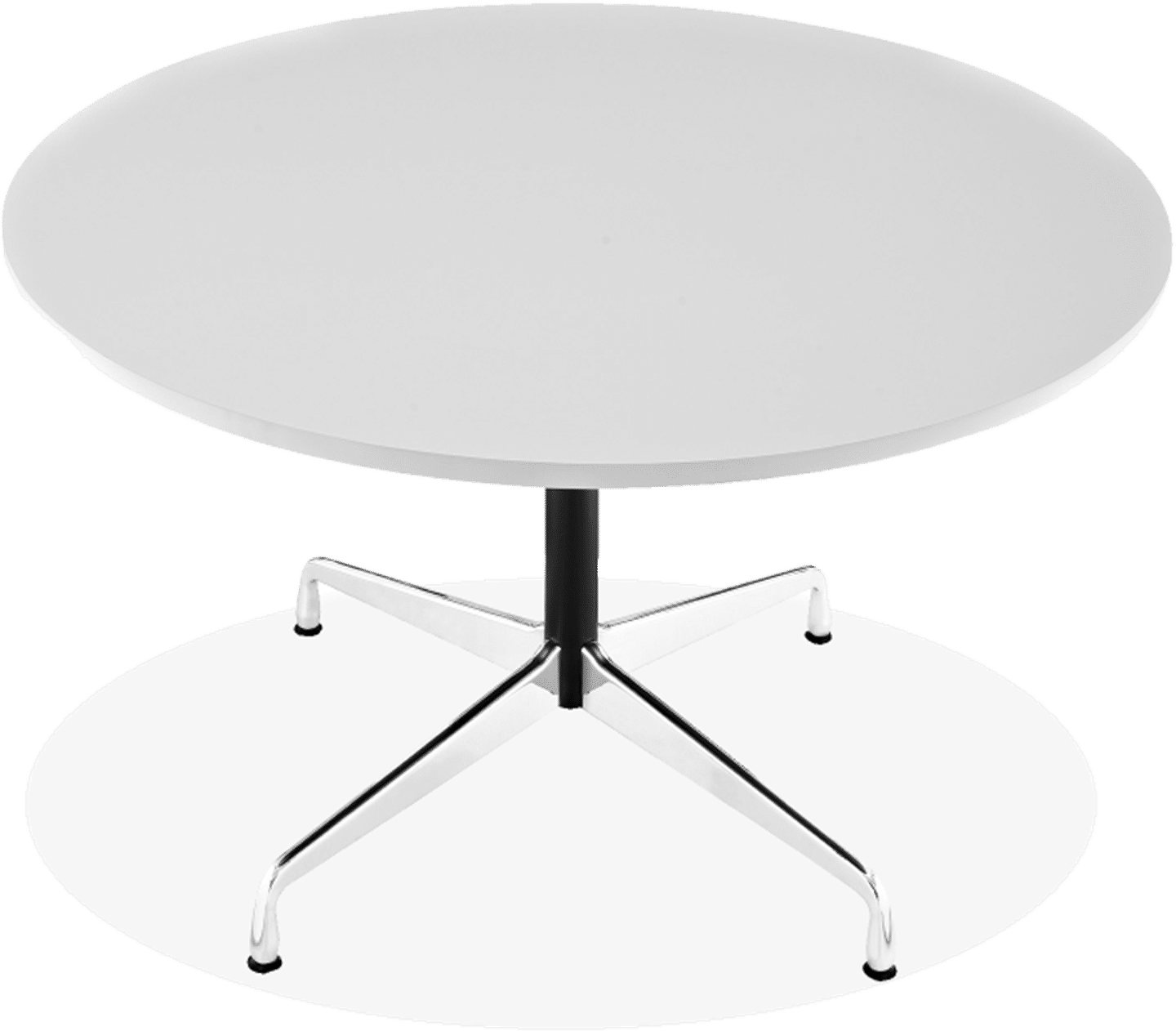 Table de conférence ronde style Eames White/120 CM image.