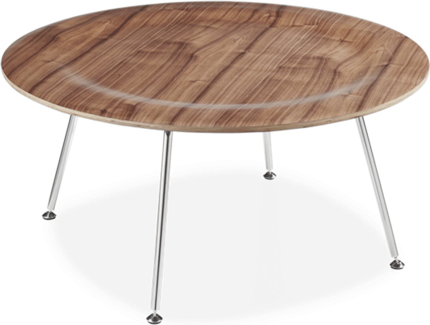 Table basse CTR style Eames Walnut image.