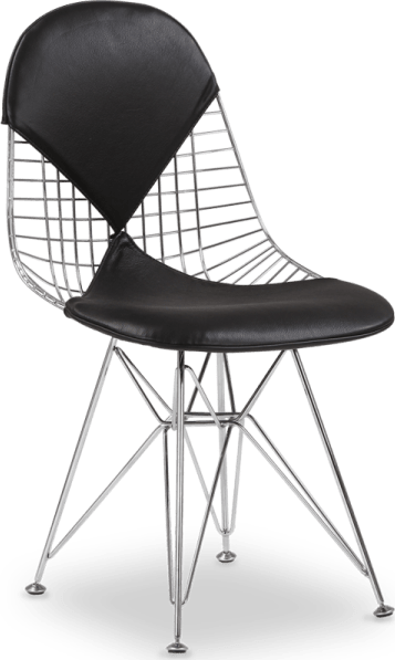 Bikini Wire Dining Chair Black image.