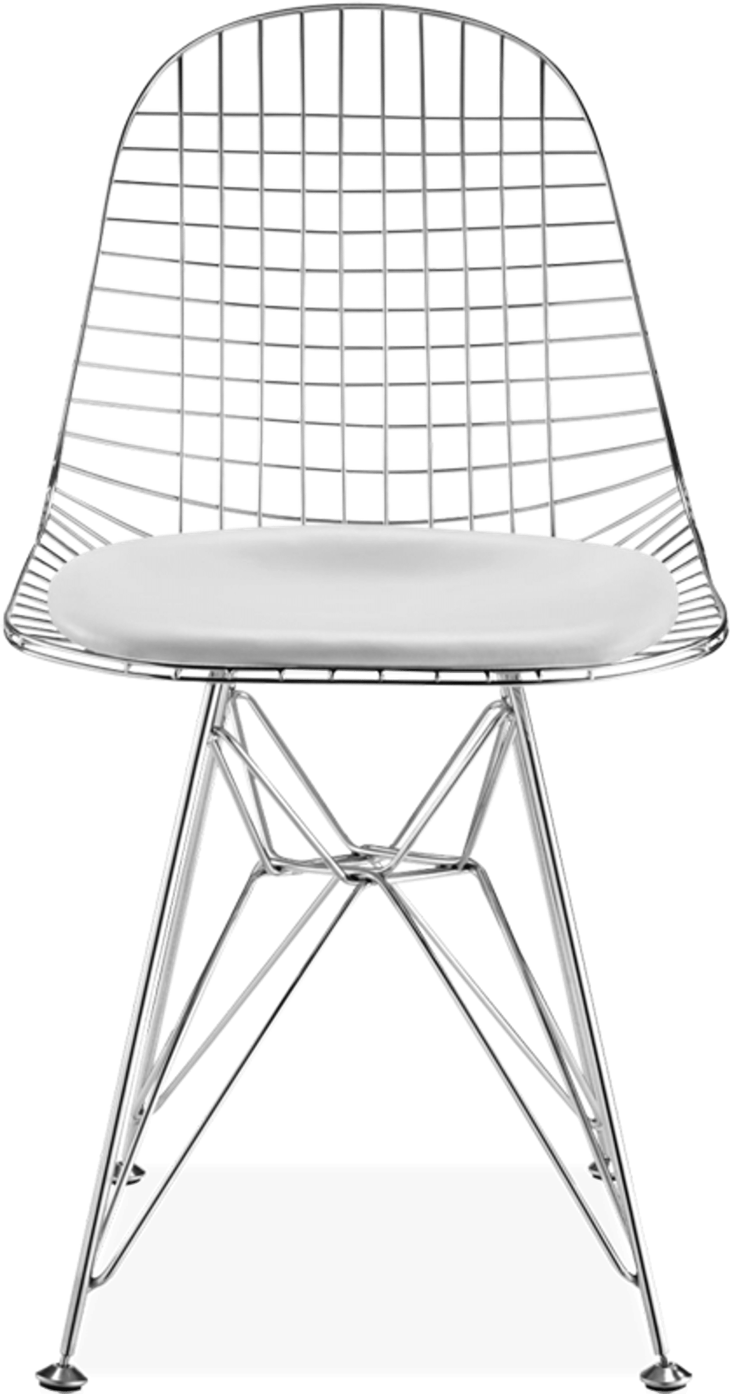 DKR Style Wire Dining Chair White image.