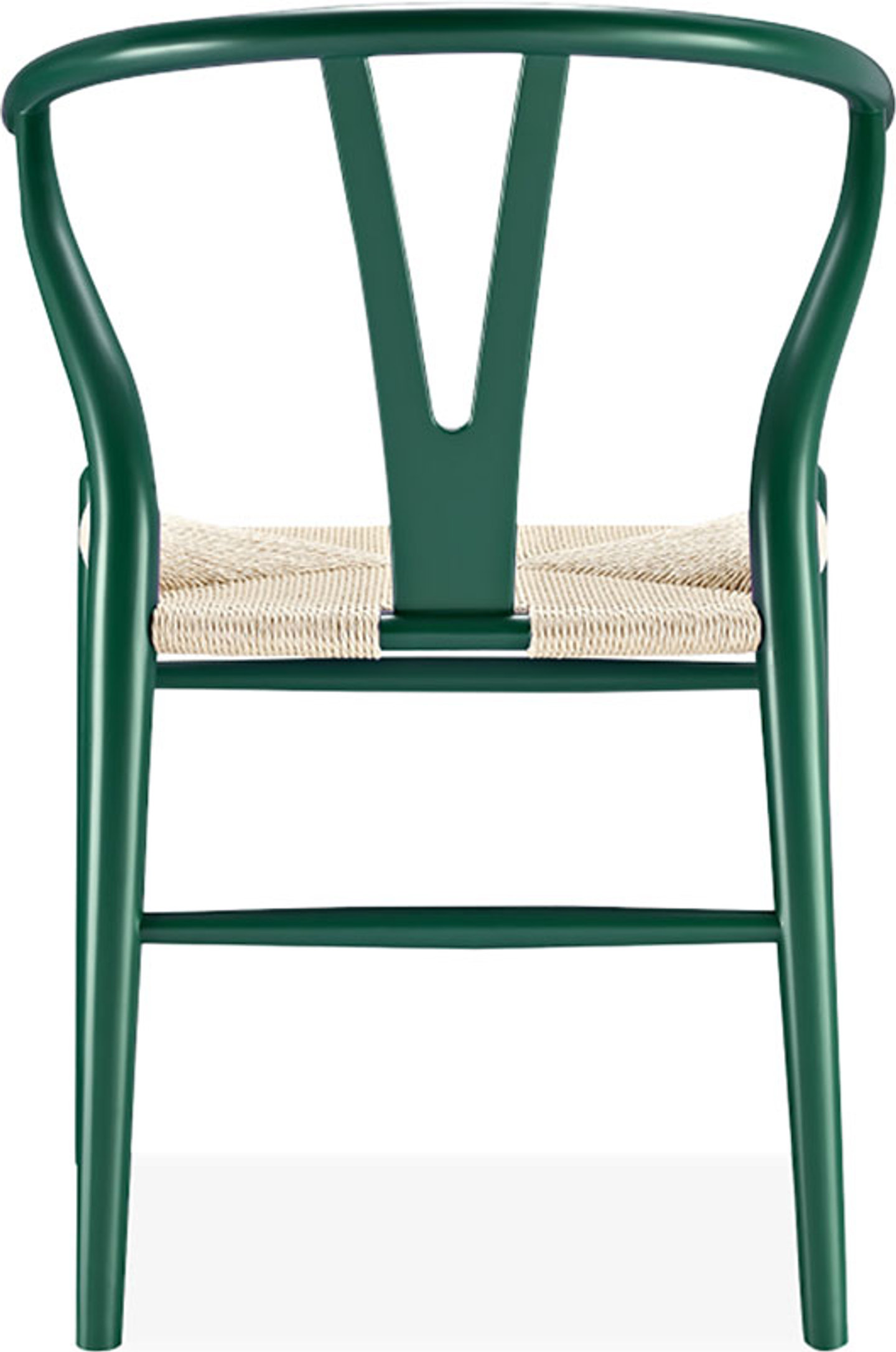 Wishbone Y Chair CH24 Lacquered Dark Green Mobelaris