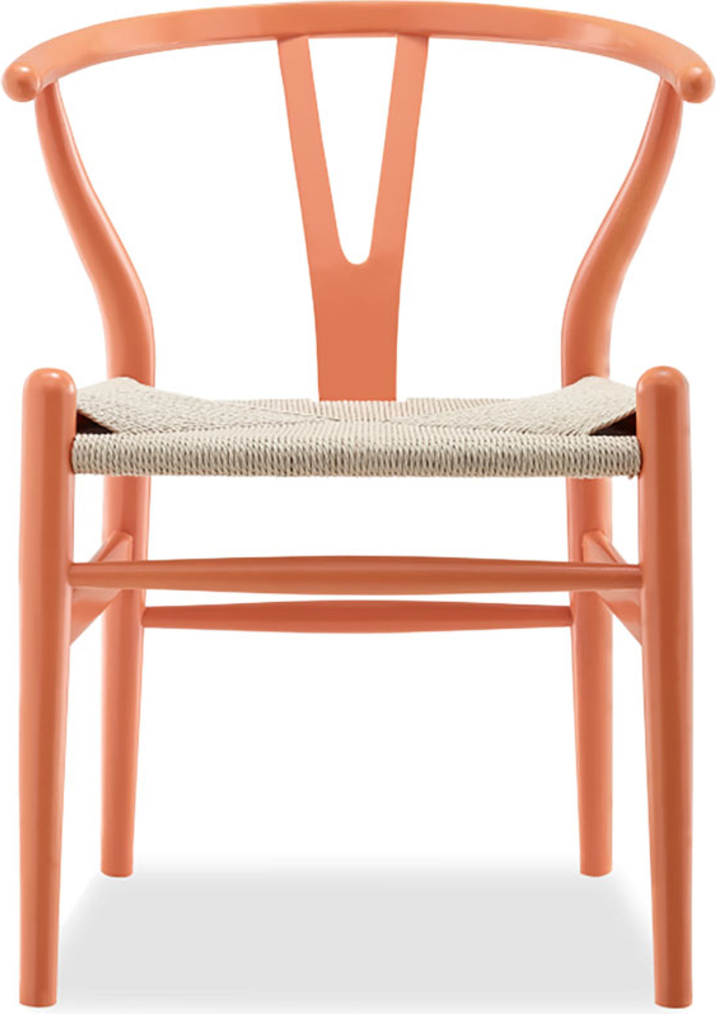 Wishbone (Y) Chair - CH24 Lacquered/Orange image.
