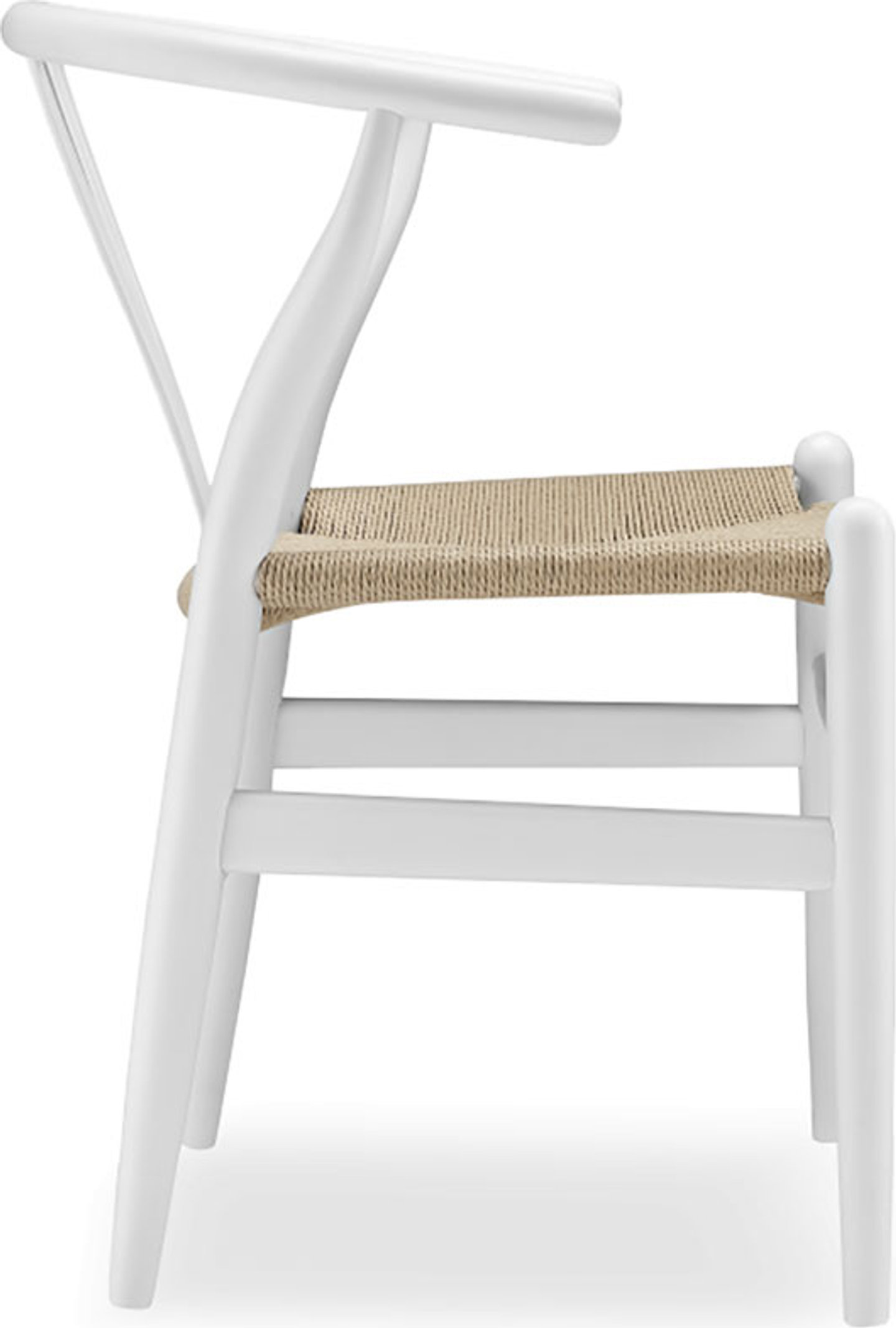 Wishbone (Y) Chair - CH24 Lacquered/White image.