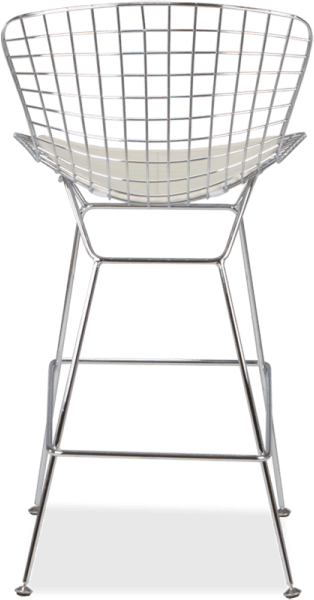 White clearance wire stool