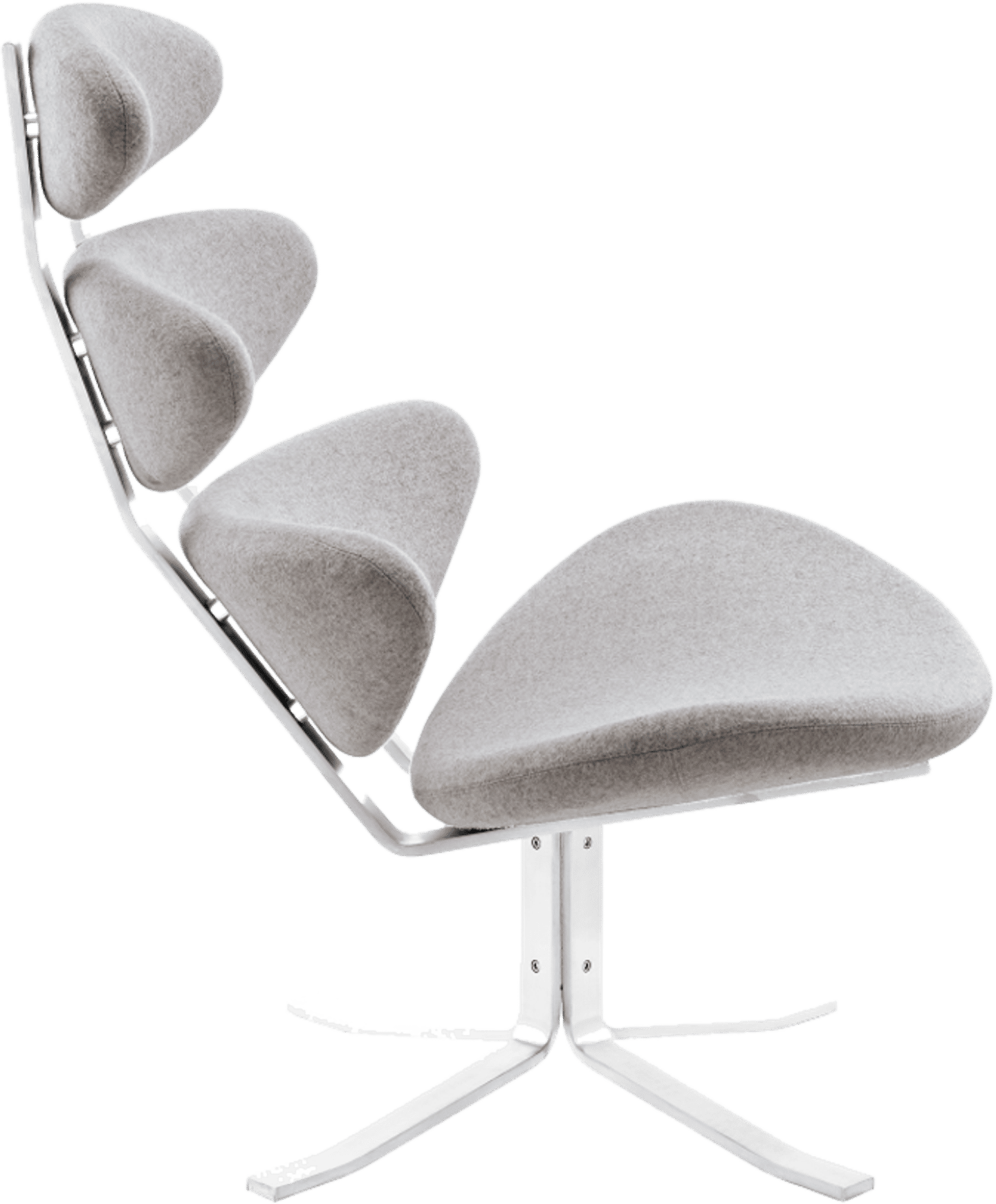 La chaise Corona Wool/Light Pebble Grey image.