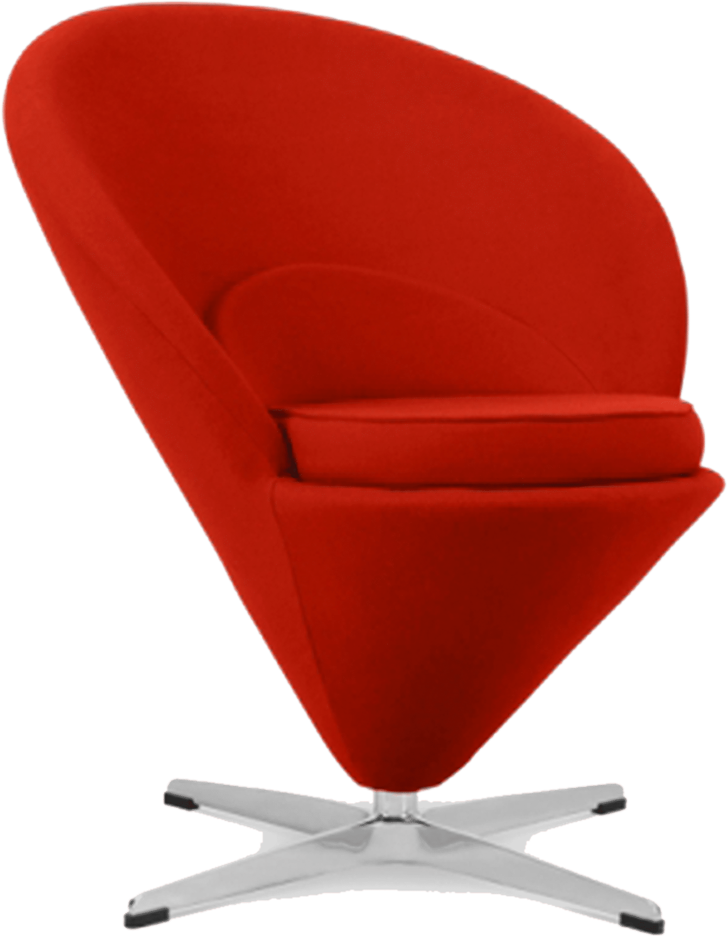 Chaise à cône Deep Red image.