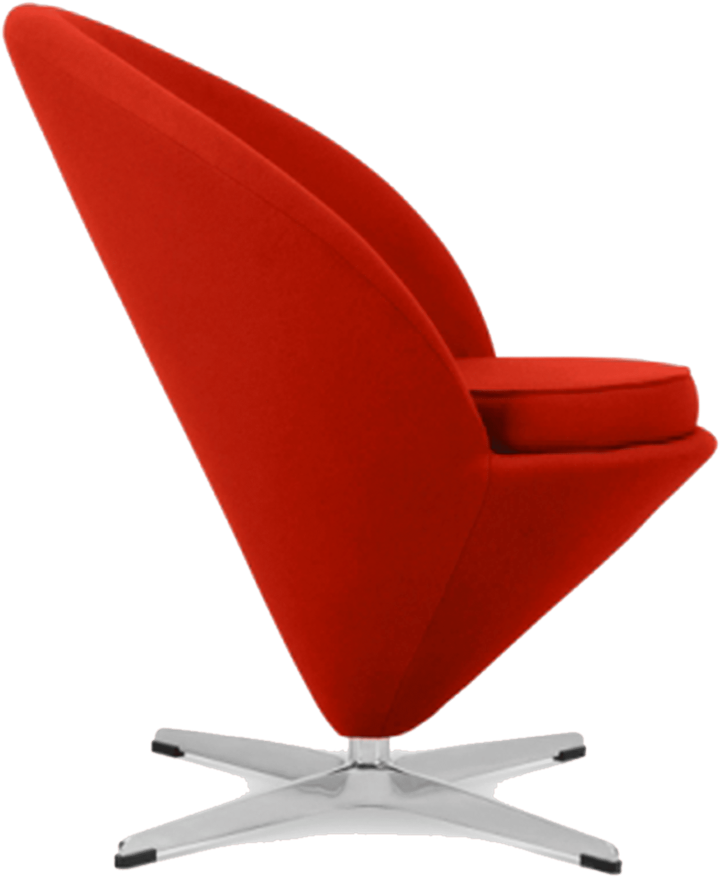 Chaise à cône Deep Red image.