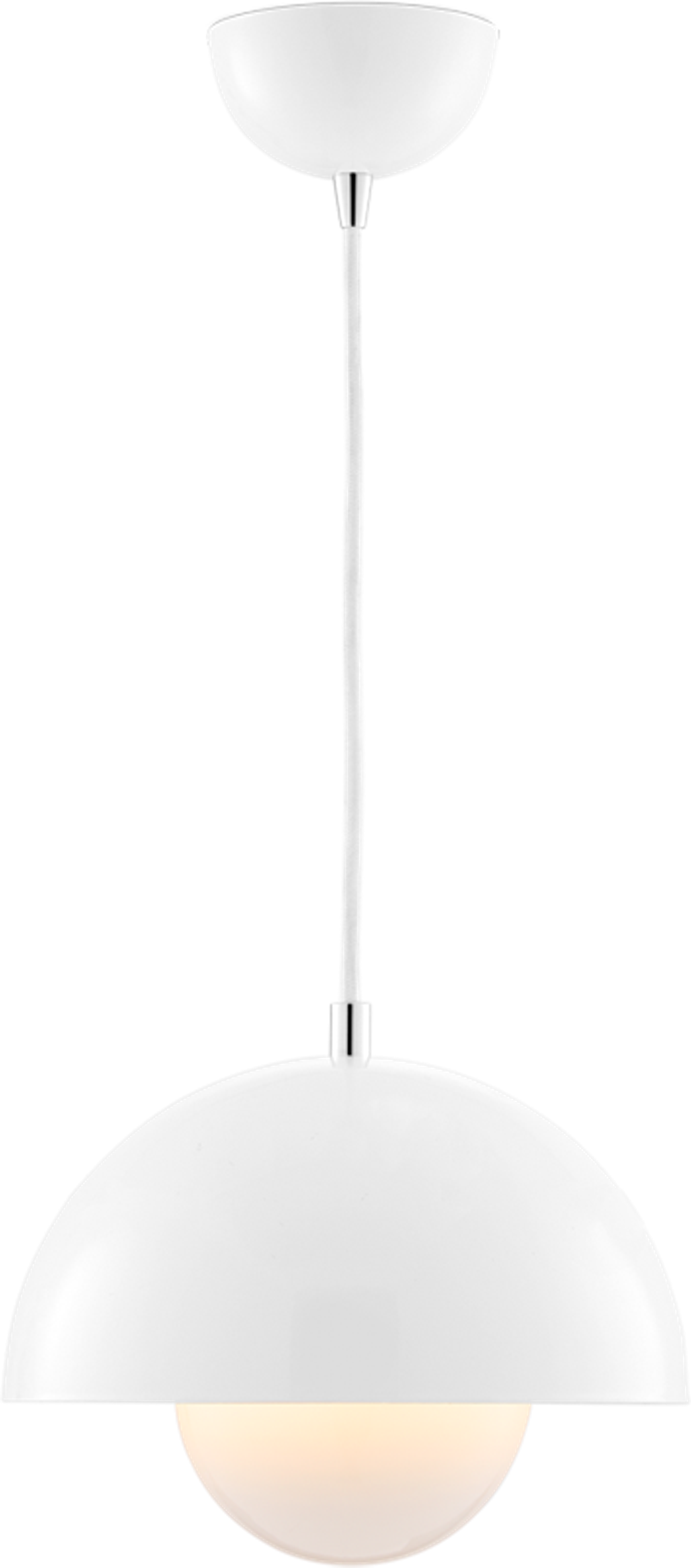 Bloempot Lamp White image.