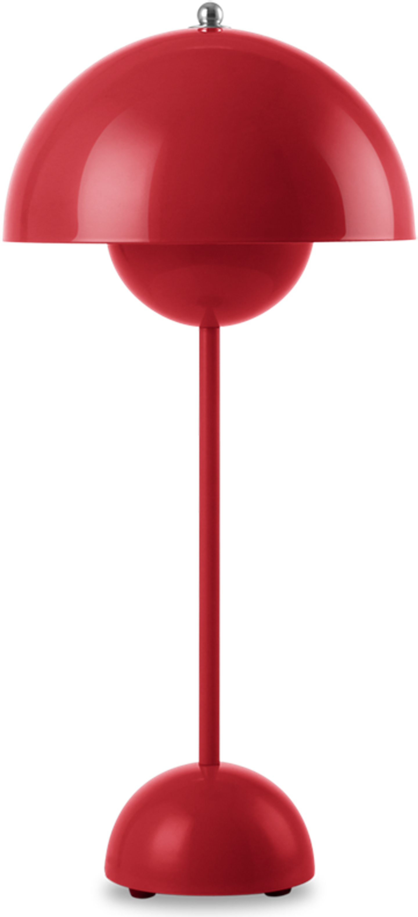 Lampe de table style pot de fleurs Red image.