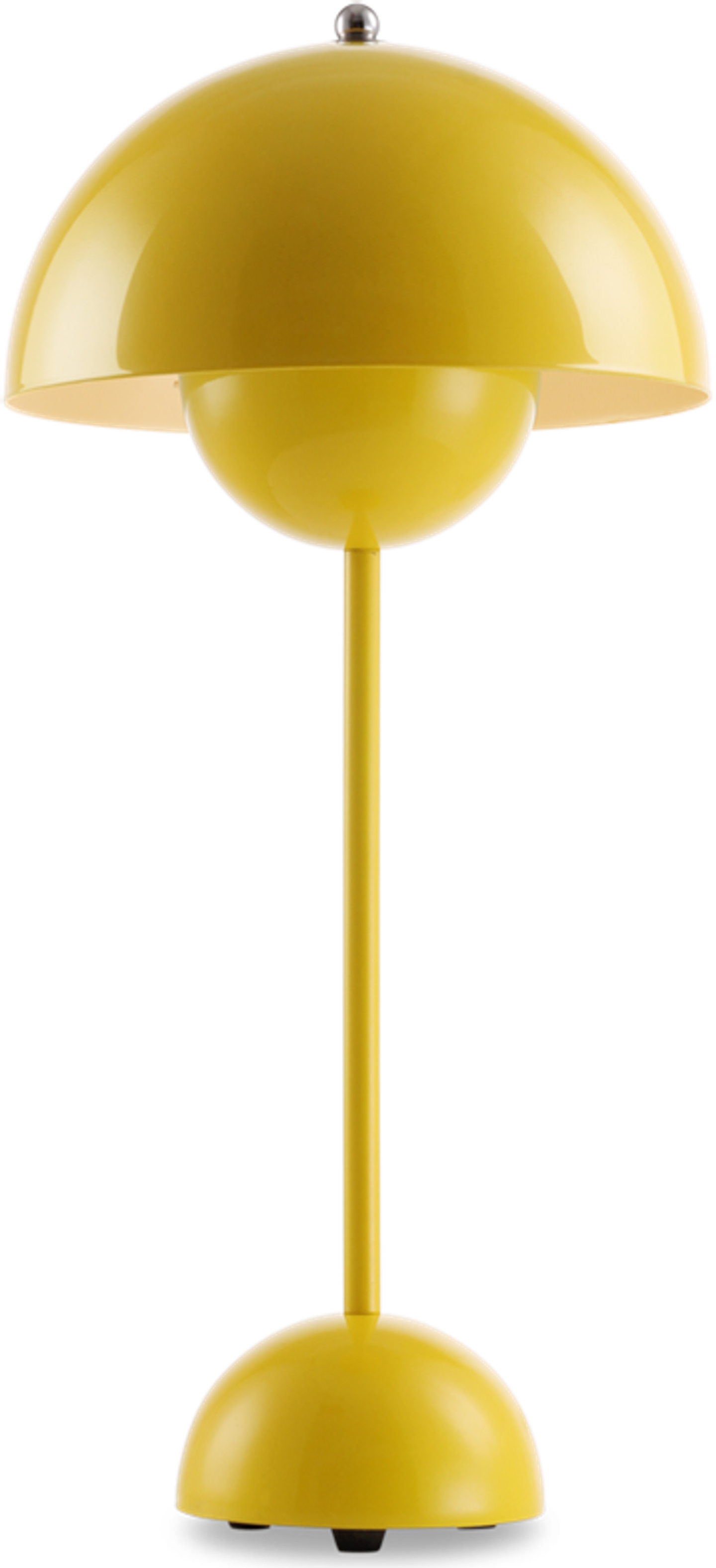 Lampe de table style pot de fleurs Yellow image.