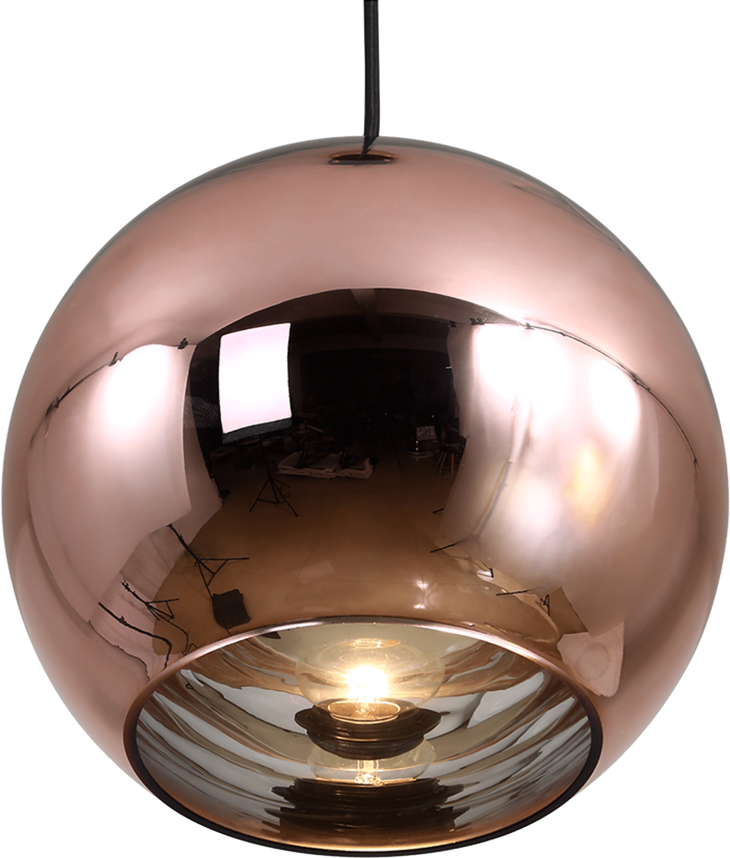 Hängande lampa i kopparbrons Copper Bronze image.