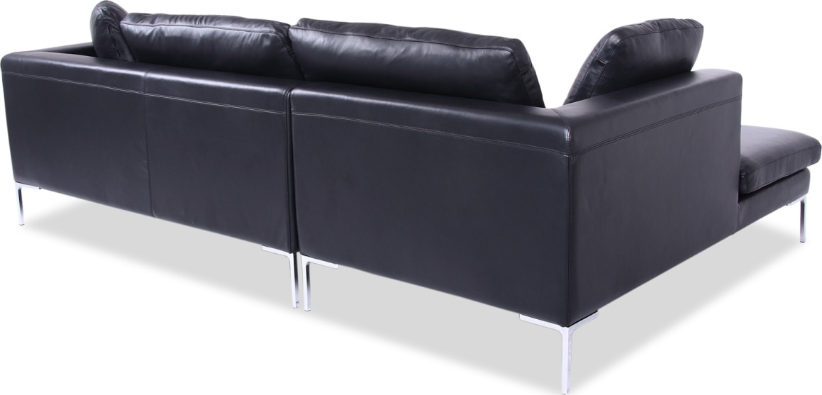 Charles soffa Black /LEFT CHAISE image.