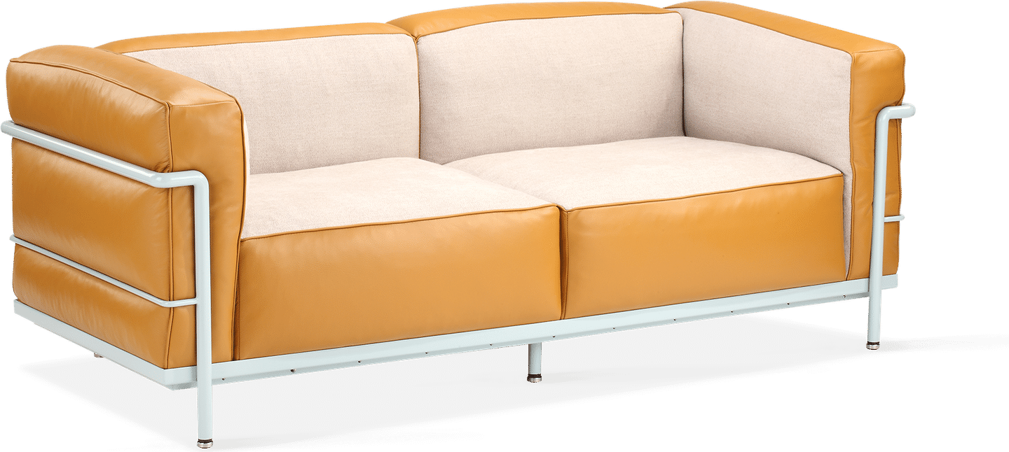LC3 Style Grande 2 Seat Sofa - Special Edition Camel image.