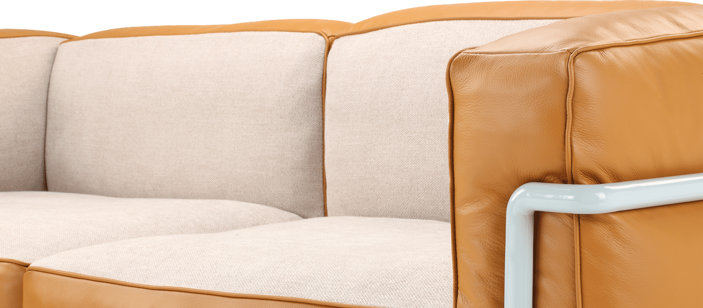LC3 Style Grande 2-sitsig soffa - specialutgåva Camel image.