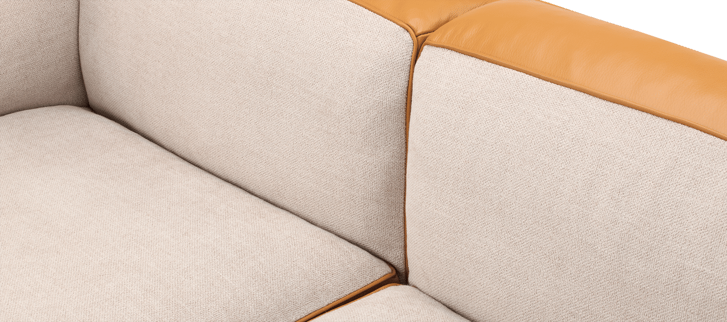 LC3 Style Grande 2-seters sofa - spesialutgave Camel image.