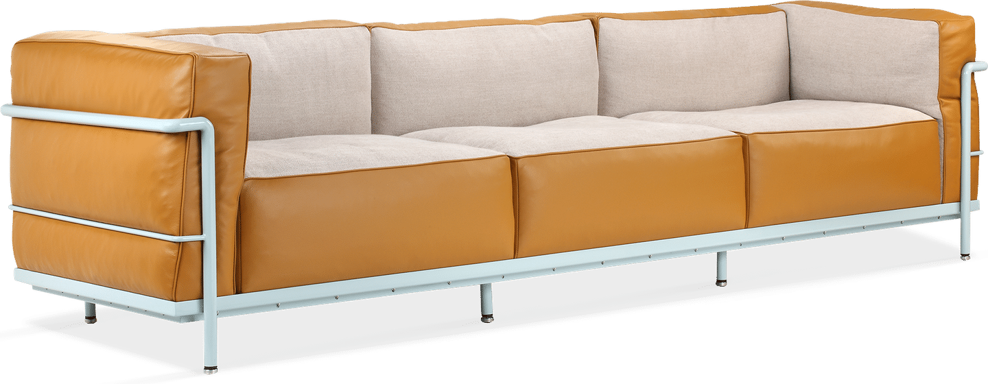 LC3 Style Grande 3-seters sofa - spesialutgave Camel image.