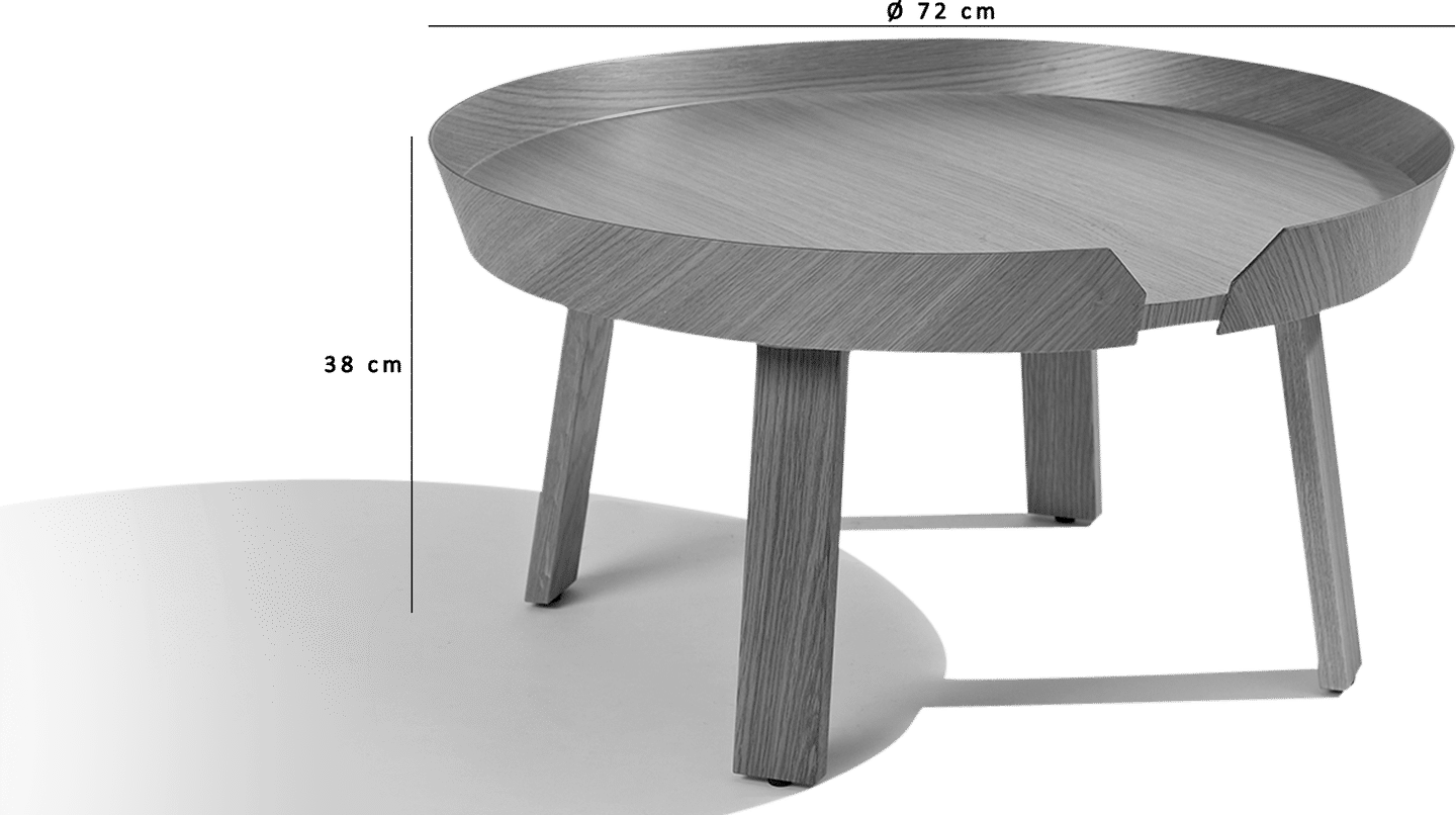 Around Coffee Table - Large Walnut Veneer image.