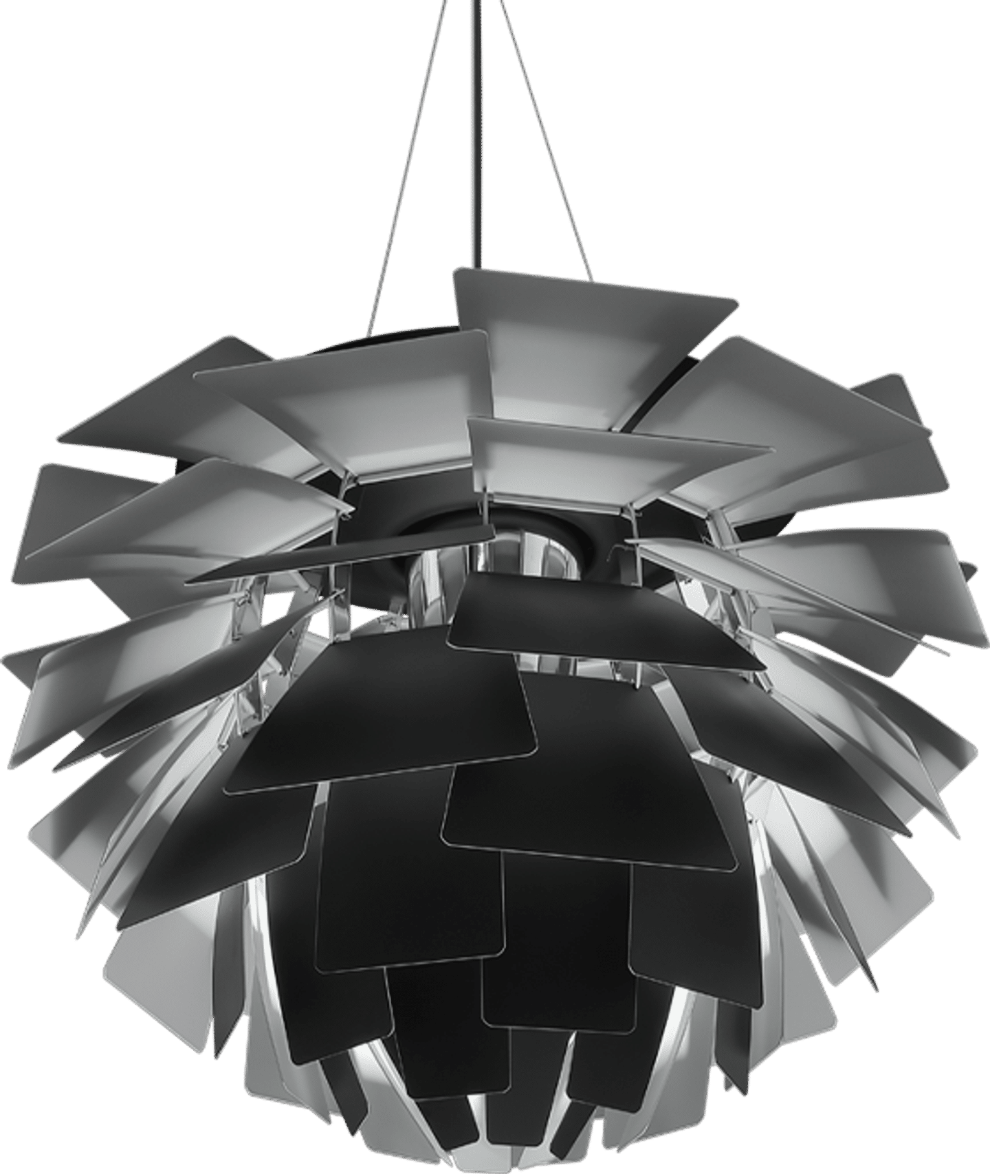 Artischocken-Lampe Black/48 CM image.