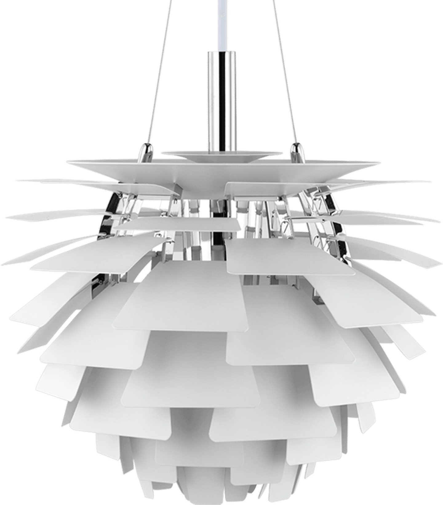Artichoke Lamp  White/48 CM image.