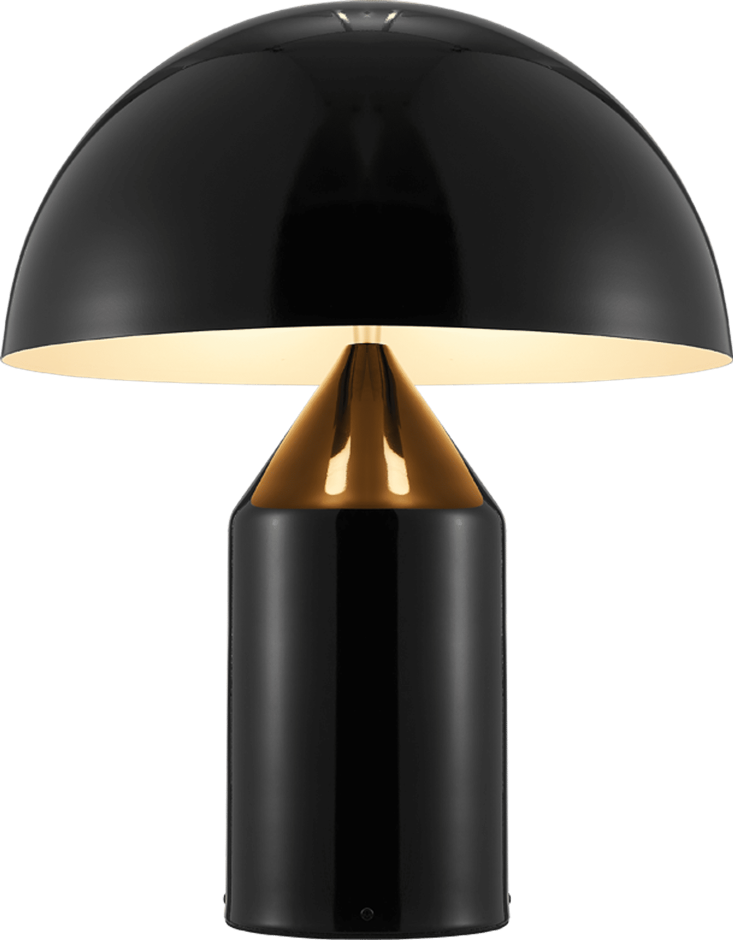 Atollo stil bordslampa Black image.