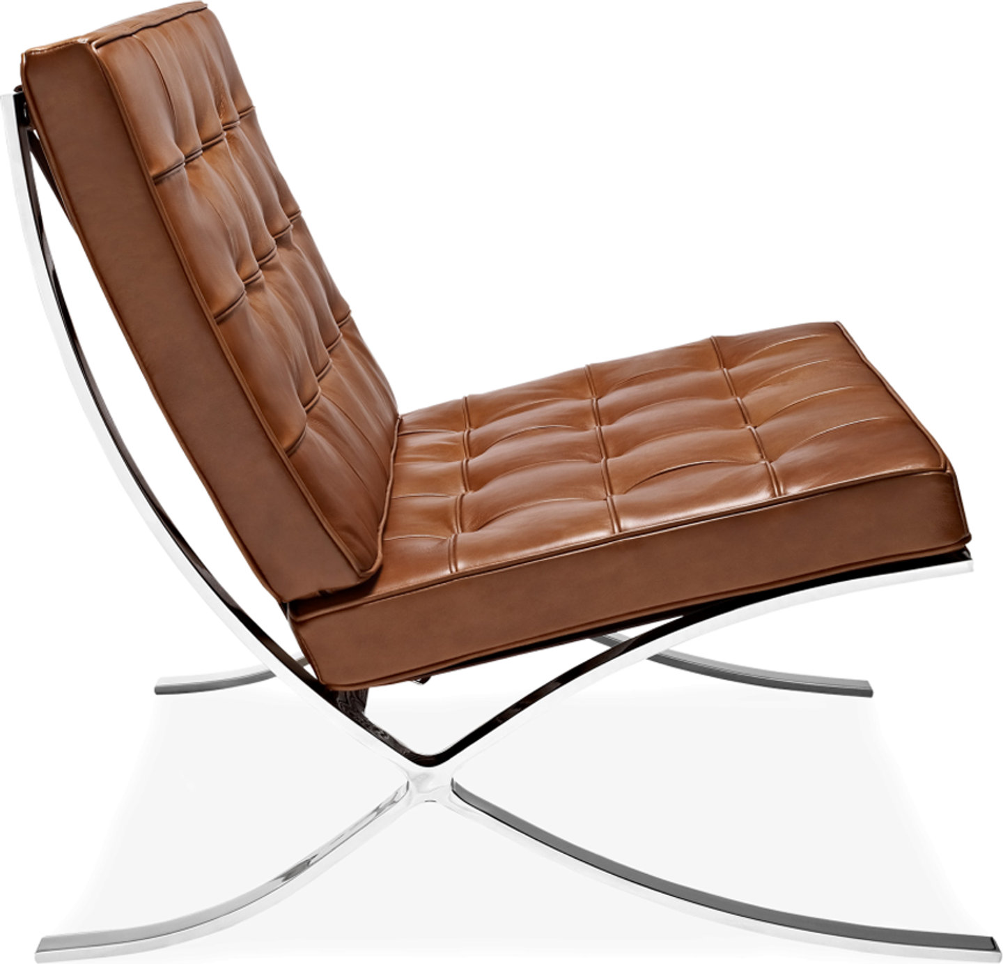 Silla Barcelona Premium Leather/Dark Tan image.