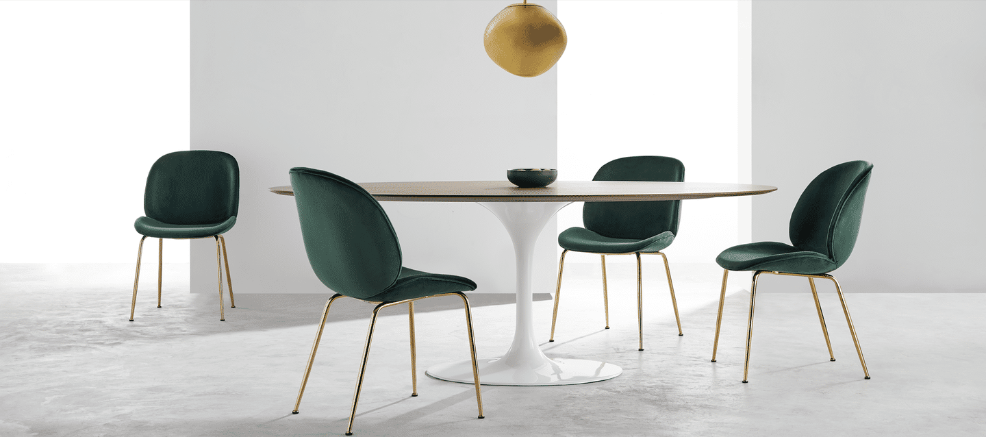 Bottle green velvet dining on sale chairs