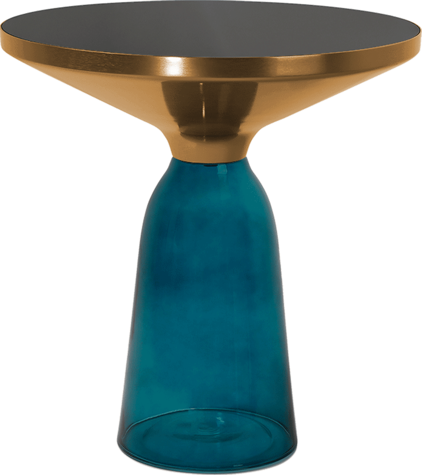 Bell Side Table - Glass Dark Blue image.