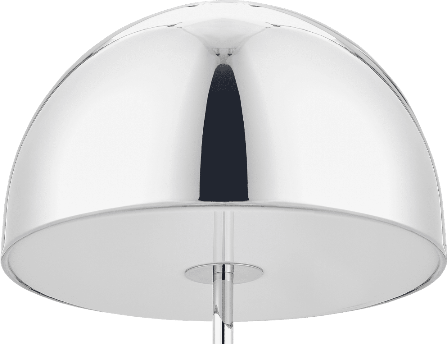 Lámpara de mesa estilo campana Silver image.