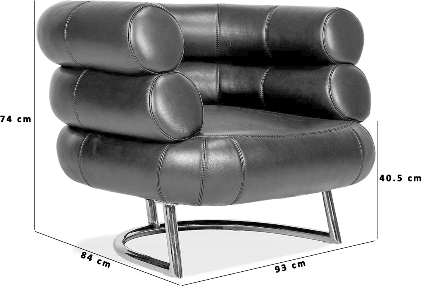 Bibendum Chair  Premium Leather/Black  image.