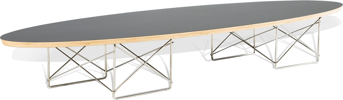 Mesa de centro estilo tabla de surf Eames Black image.