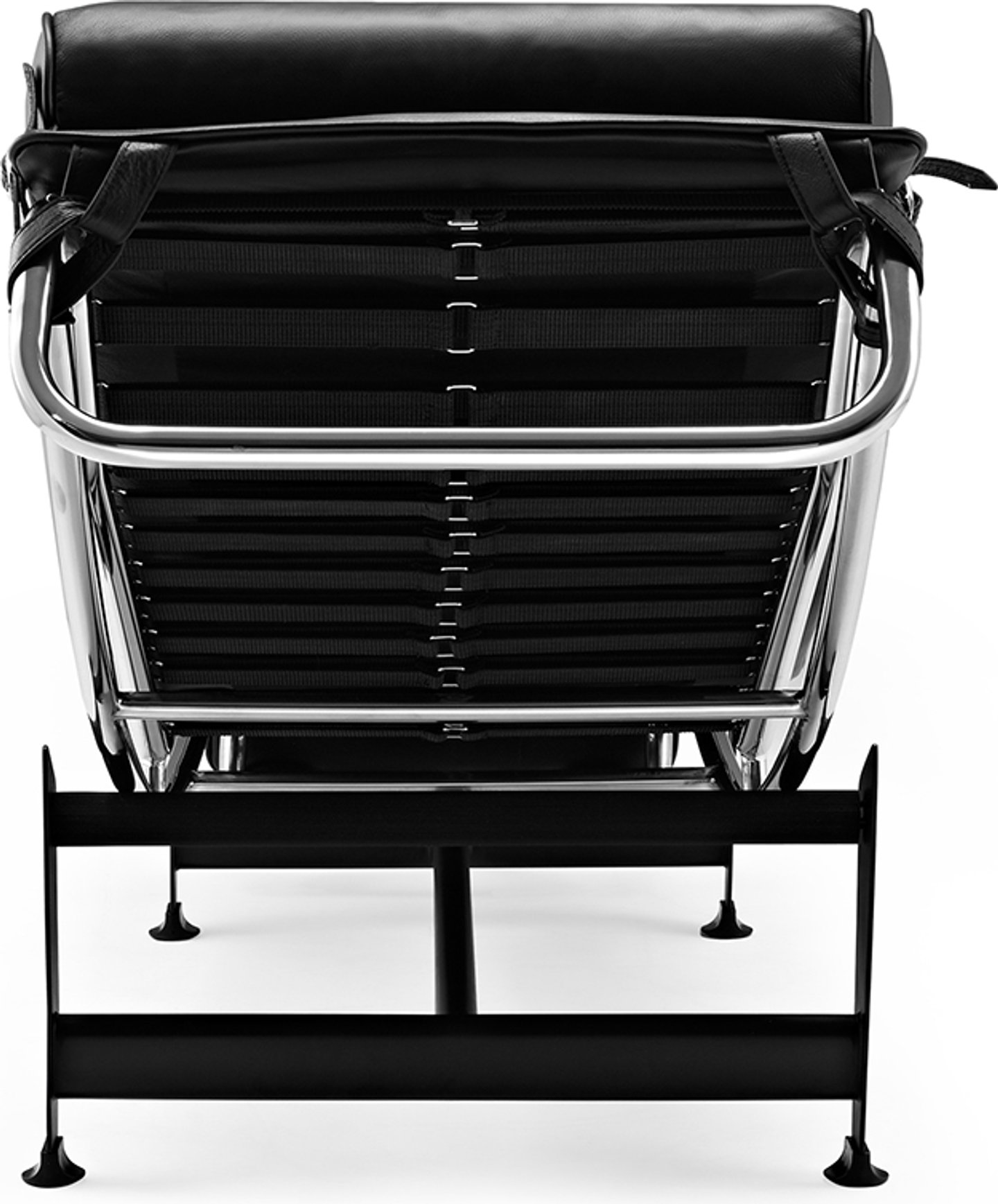 LC4 Style Chaise Longue Premium Leather/Black image.