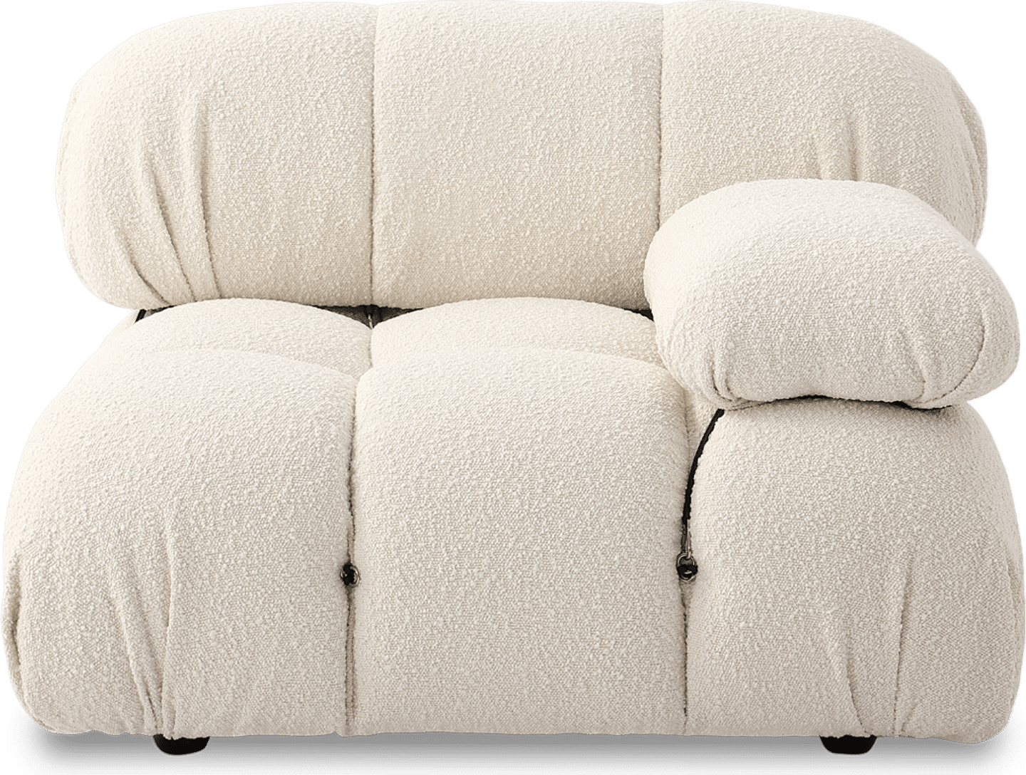 Camaleonda Style soffa med vänster arm Creamy Boucle/Boucle image.