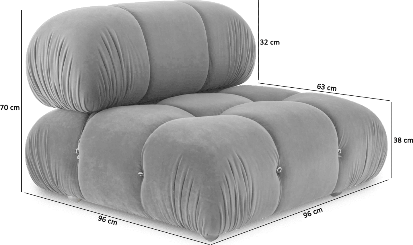 Lounge Chair i Camaleonda-stil Dark Grey image.