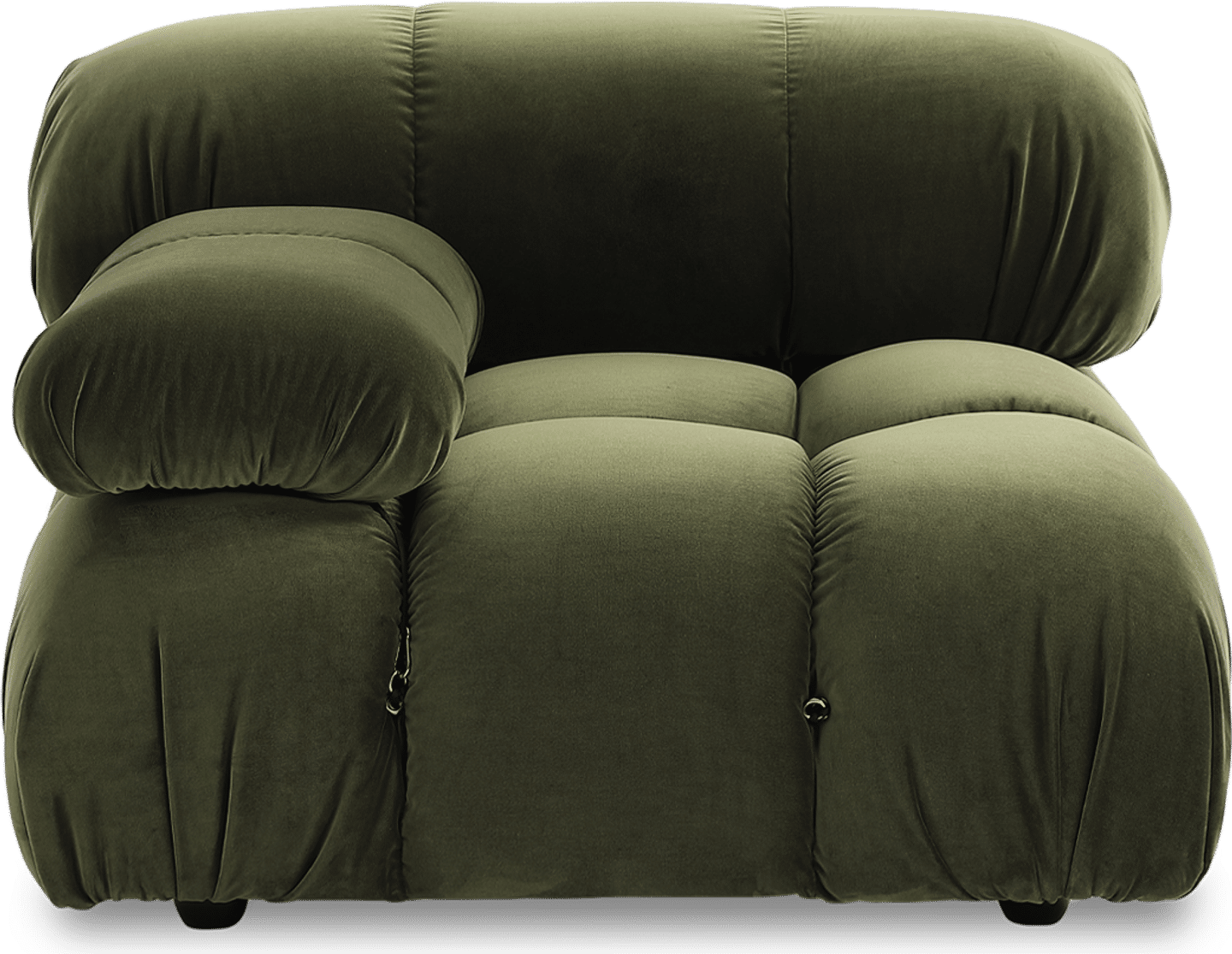 Camaleonda Style høyre arm sofa Bottle Green Velvet/Velvet image.